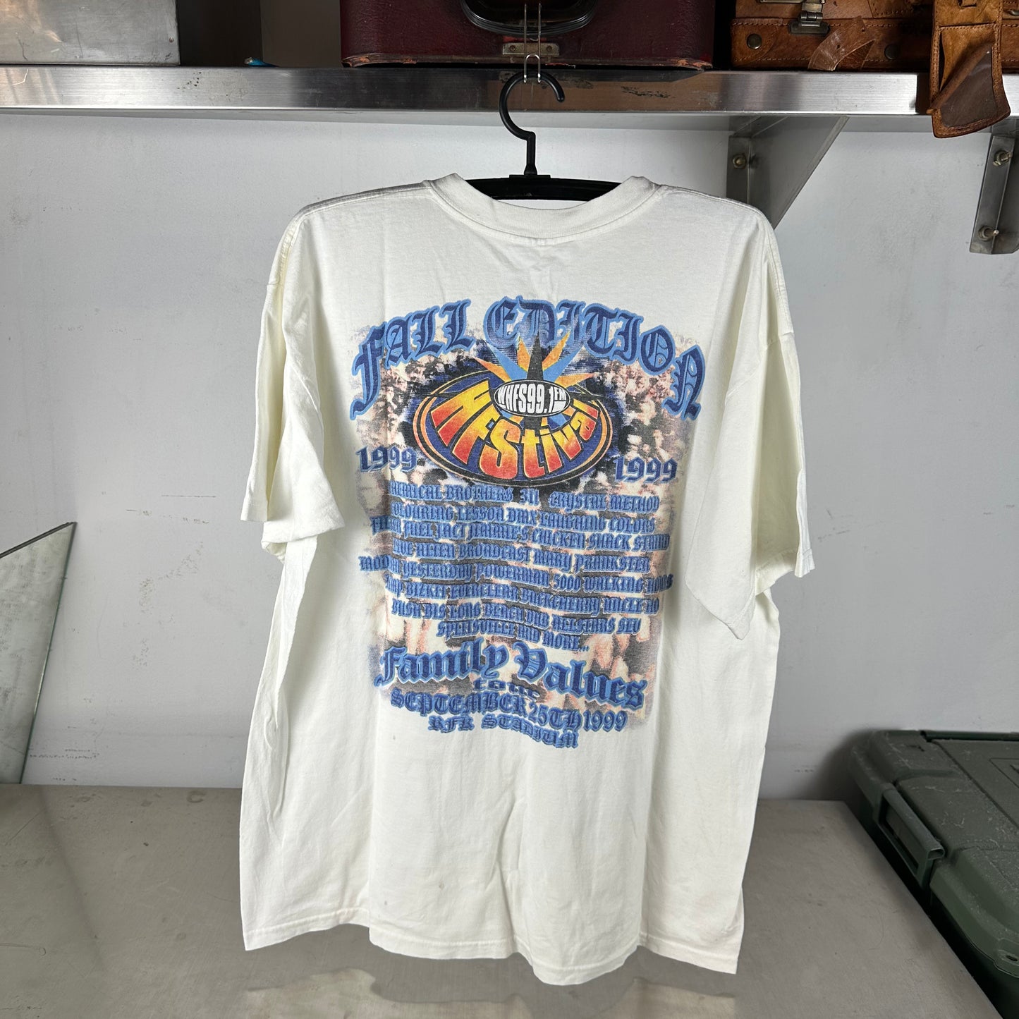 Vintage 1999 Family Values DMX Limp Bizkit Chemical Brothers HFStival T-Shirt