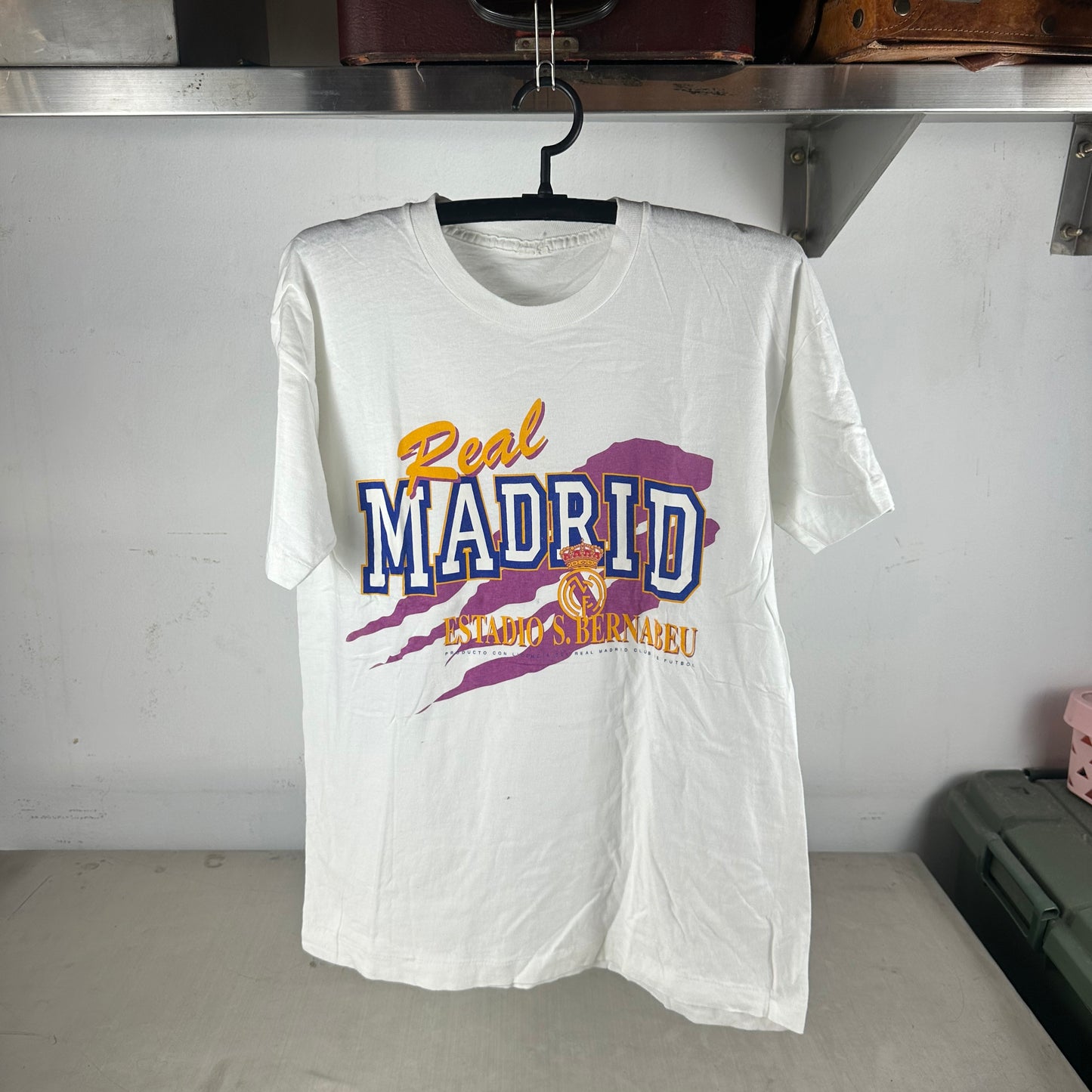 Vintage 90s Real Madrid Club de Futbol Soccer Single Stitch T-shirt