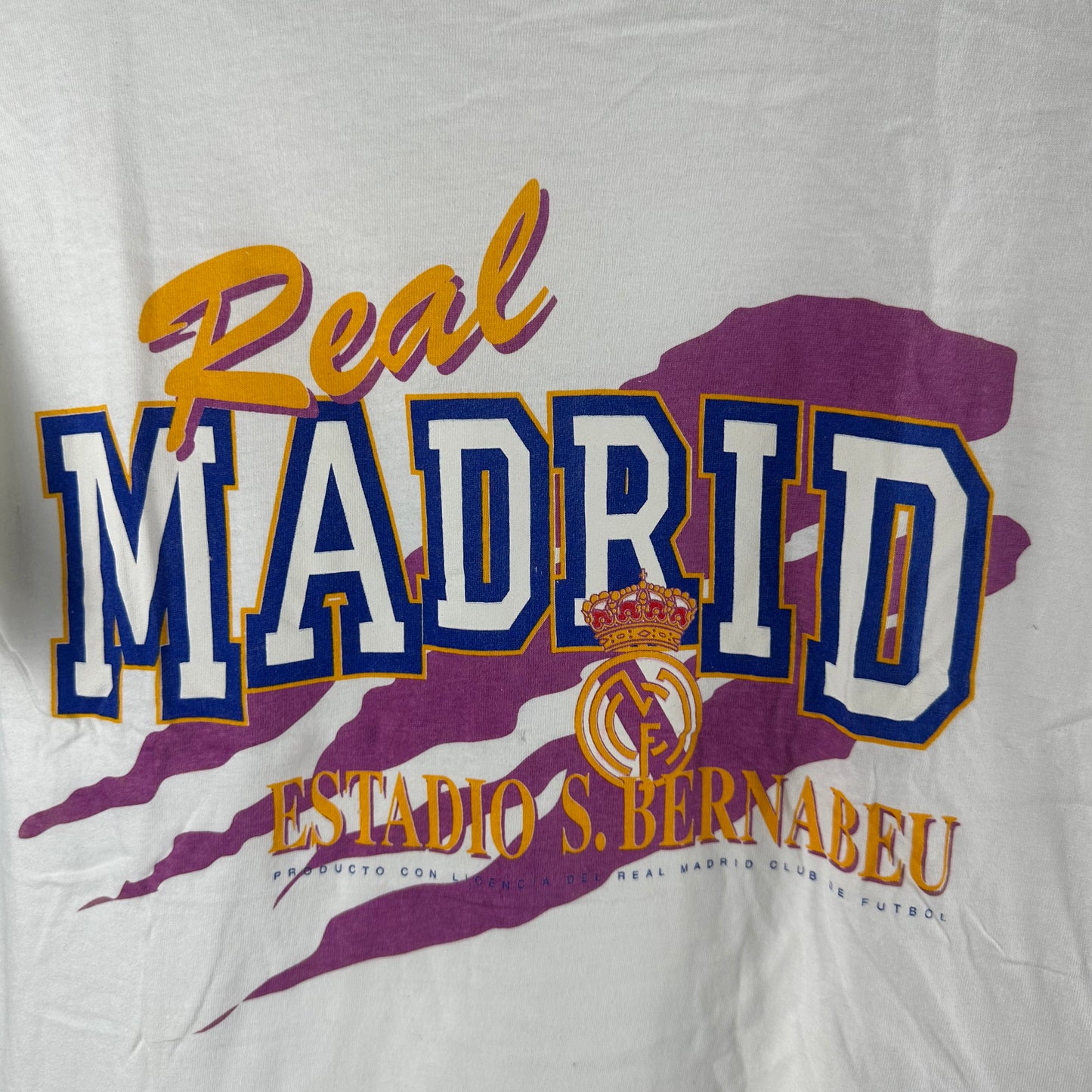 Vintage 90s Real Madrid Club de Futbol Soccer Single Stitch T-shirt