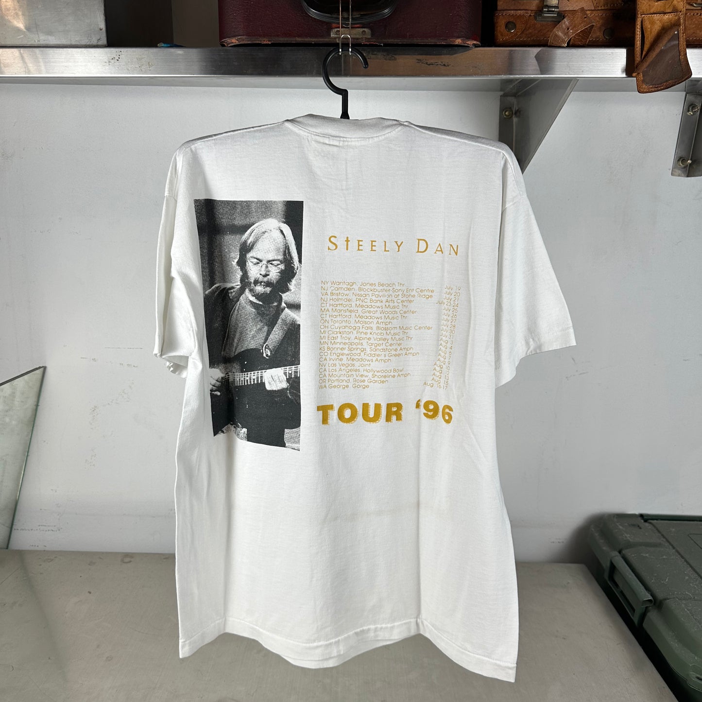 Vintage 1996 Steely Dan Alive in America Tour Concert Single Stitch T-Shirt