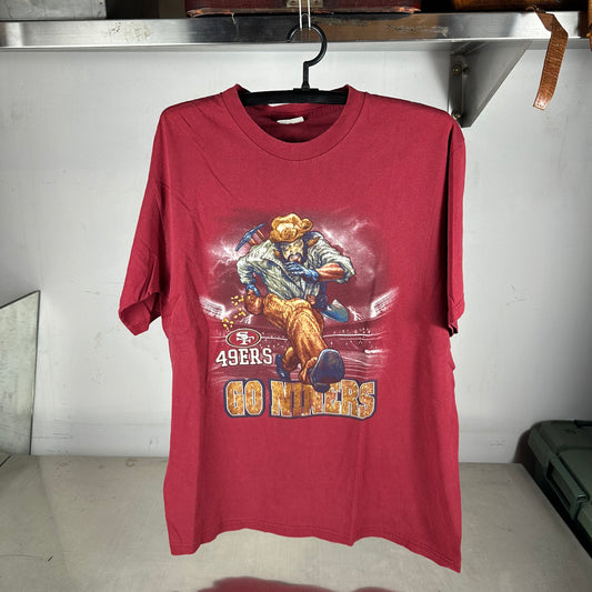 Vintage 90s San Francisco 49ers Go Niners NFL Graphic T-Shirt