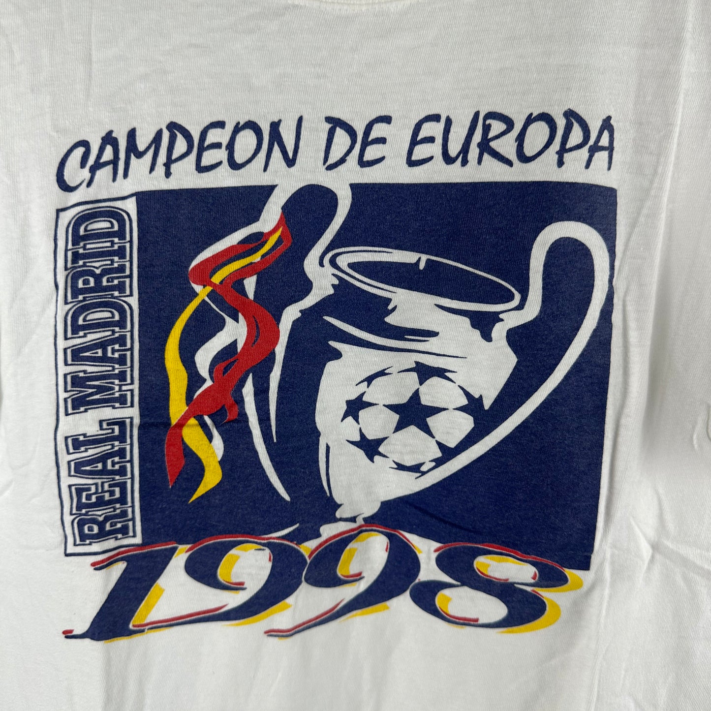 Vintage 1998 Real Madrid CF UEFA Champions League Winners Soccer T-shirt
