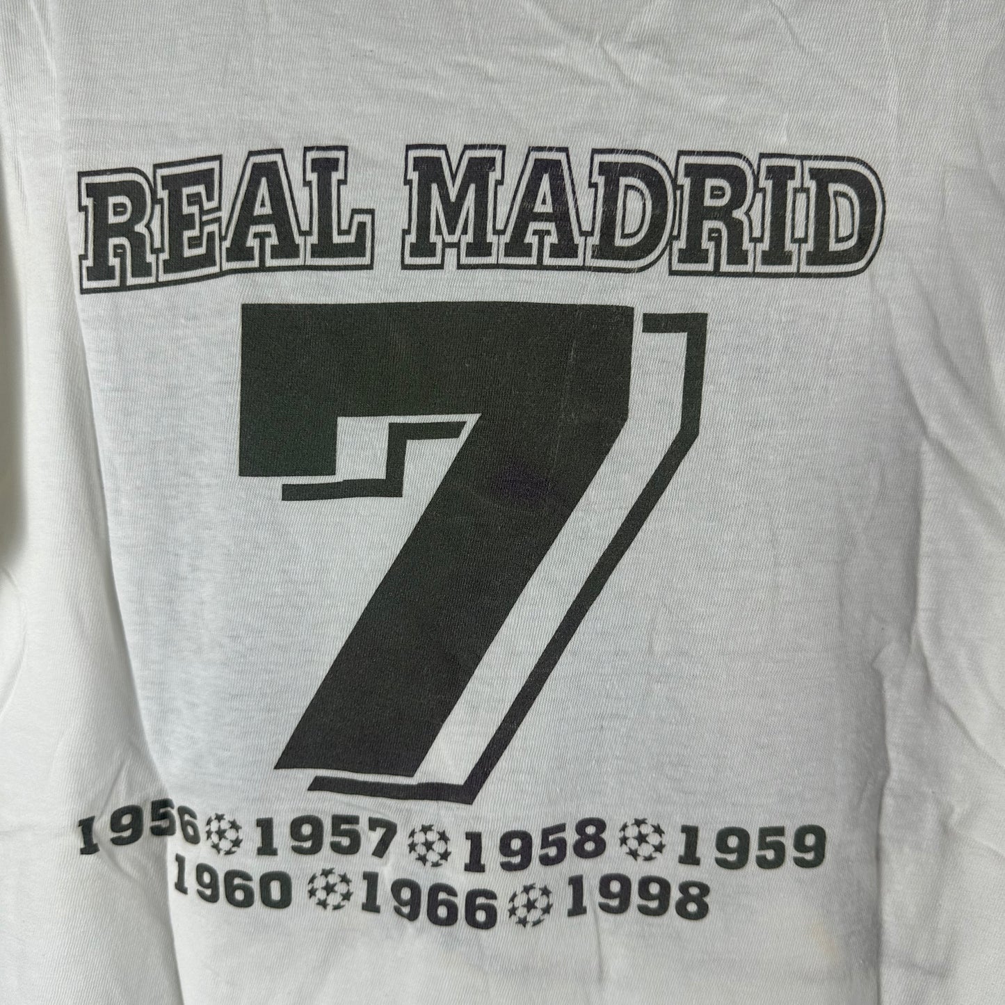 Vintage 1998 Real Madrid CF UEFA Champions League Winners Soccer T-shirt