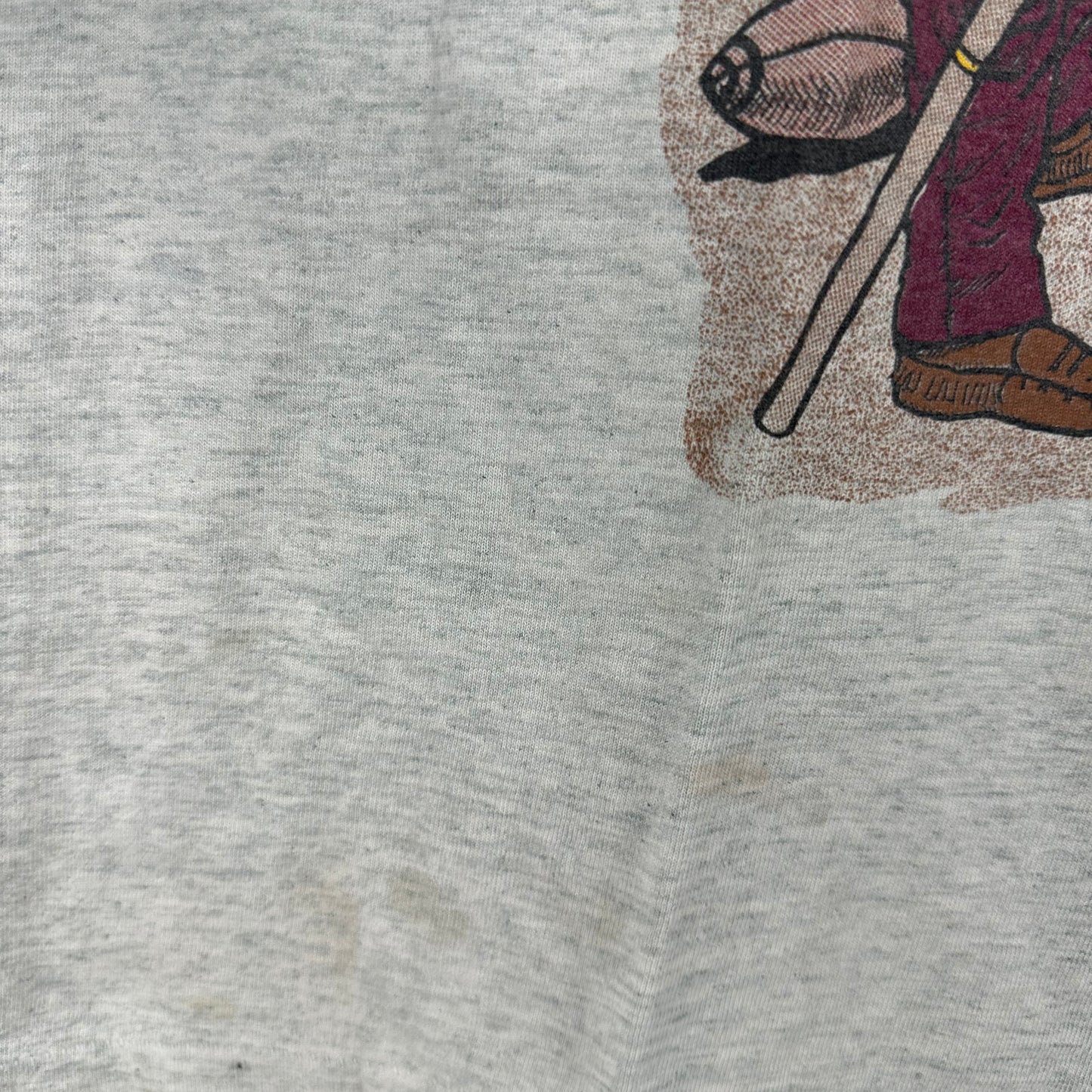 Vintage 80s NFL It's An All Out War Football Mascot Artwork Single Stitch T-Shirt