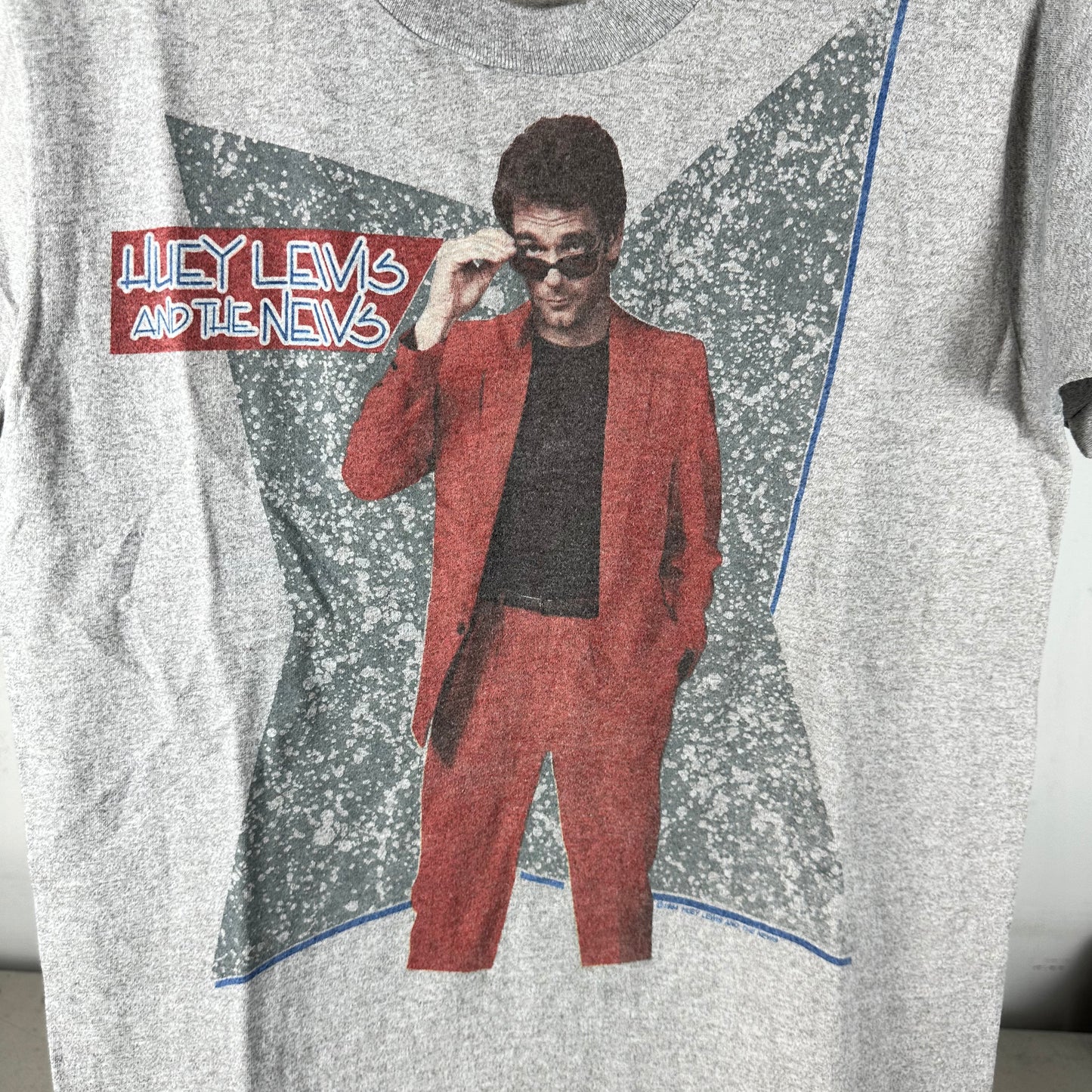 Vintage 1984 Huey Lewis and the News The Heart of Rock &amp; Roll Single Stitch T-Shirt
