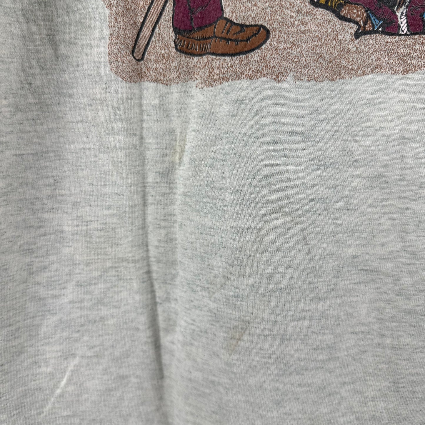 Vintage 80s NFL It's An All Out War Football Mascot Artwork Single Stitch T-Shirt