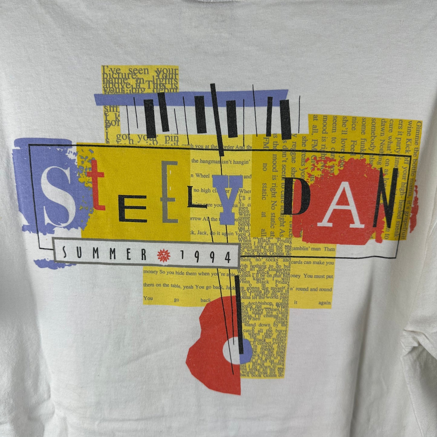 Vintage 1994 Steely Dan Summer Tour Concert Single Stitch T-Shirt
