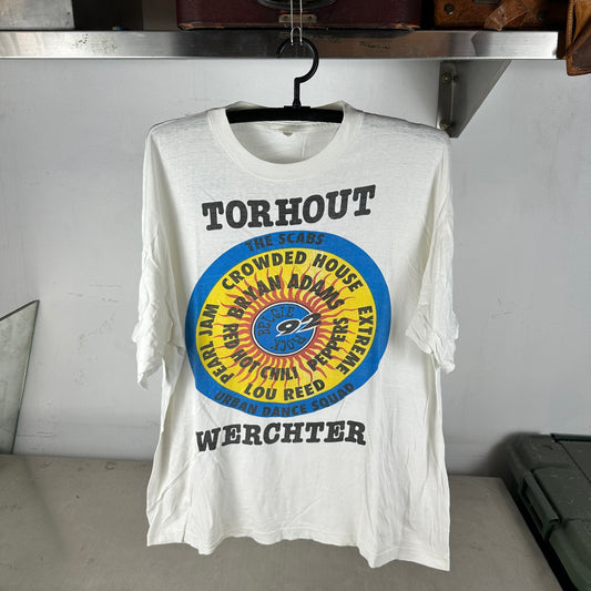 Vintage 1992 Red Hot Chilli Peppers Pearl Jam Torhout Werchter Concert T-Shirt