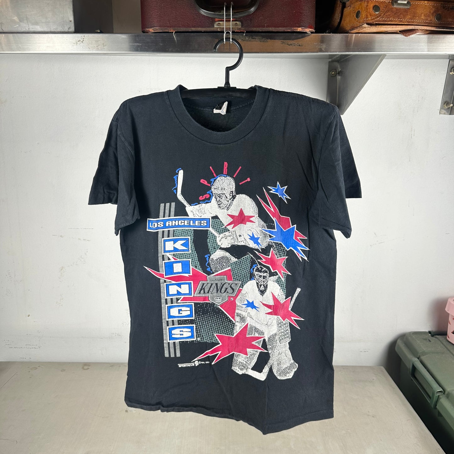 Vintage 1993 Los Angeles Kings Hockey NHL Graphic Single Stitch T-shirt