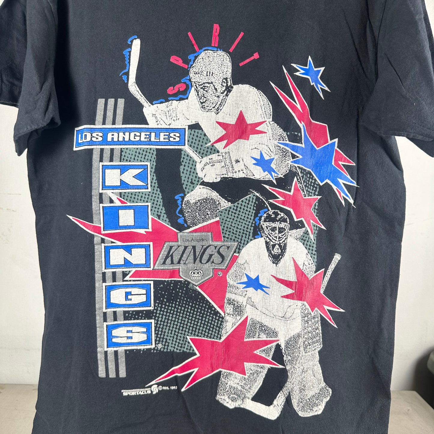 Vintage 1993 Los Angeles Kings Hockey NHL Graphic Single Stitch T-shirt