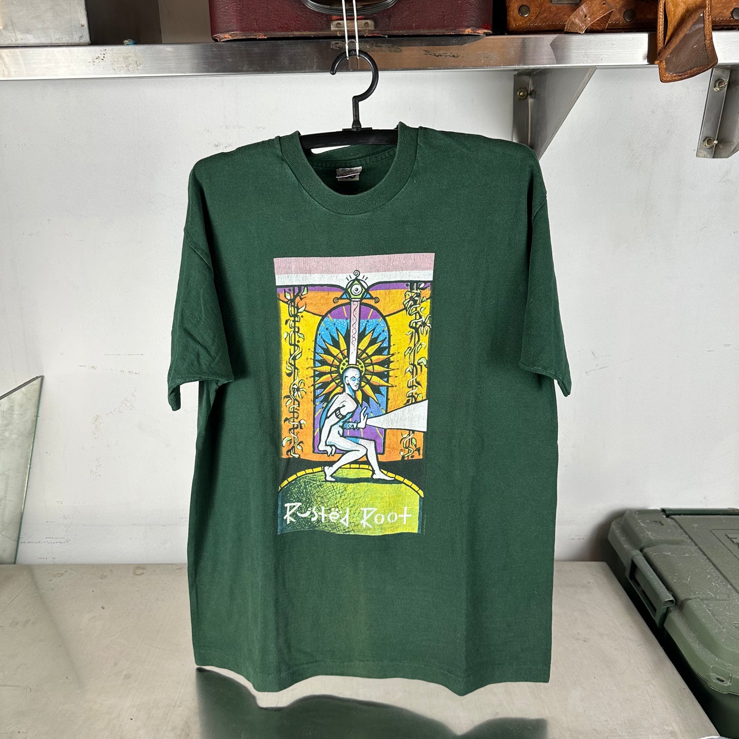 Vintage 1995 Rusted Root Rock Band Double Sided Single Stitch T-Shirt
