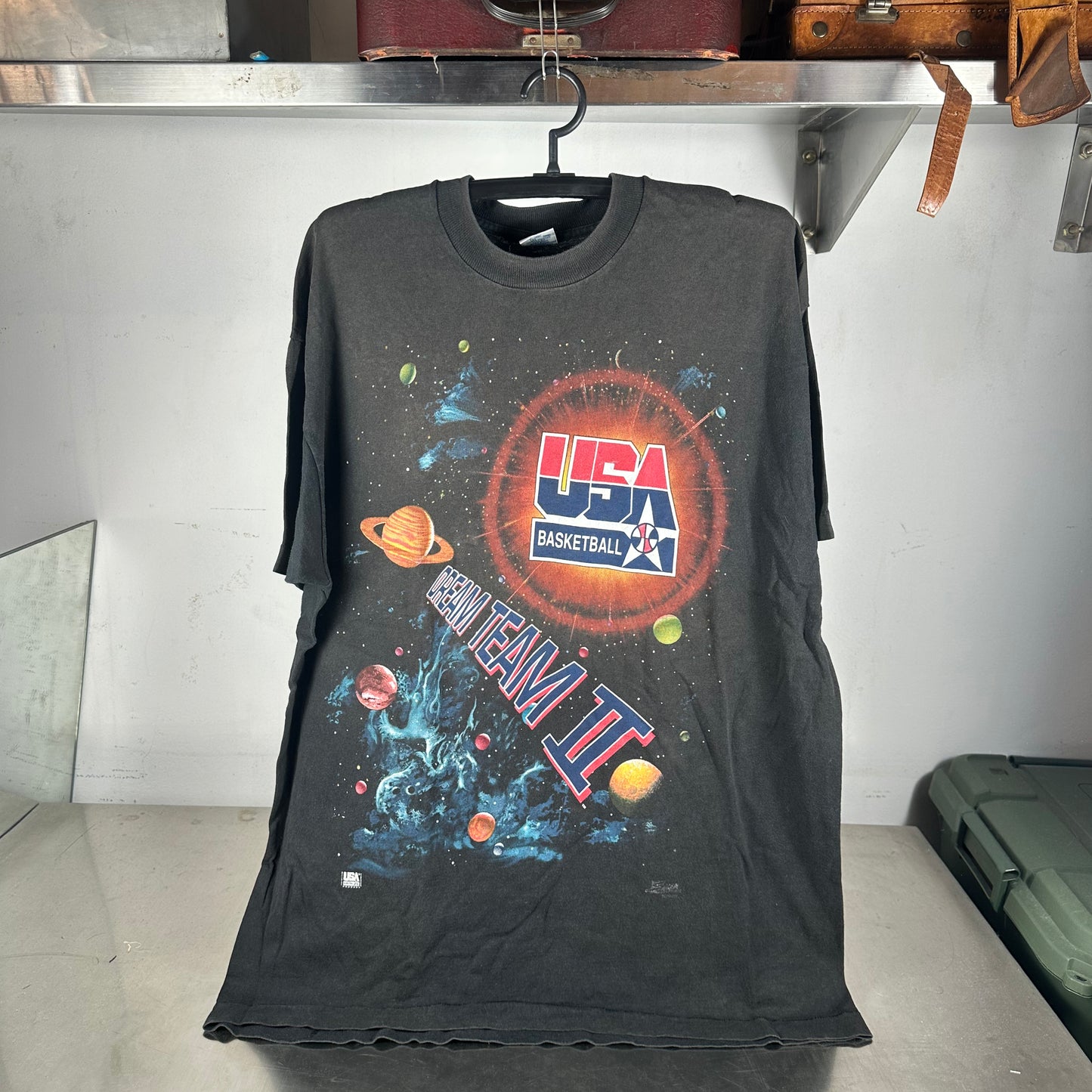 Vintage 1994 USA Basketball Olympics Dream Team 2 Space Salem Sportswear T-Shirt