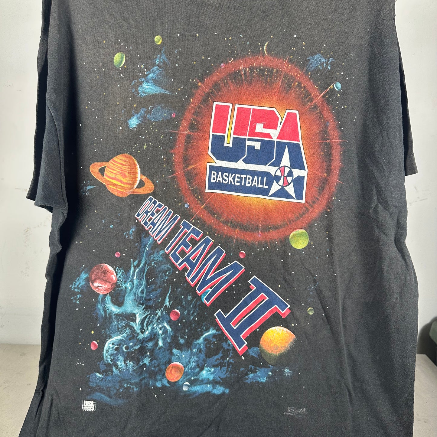 Vintage 1994 USA Basketball Olympics Dream Team 2 Space Salem Sportswear T-Shirt