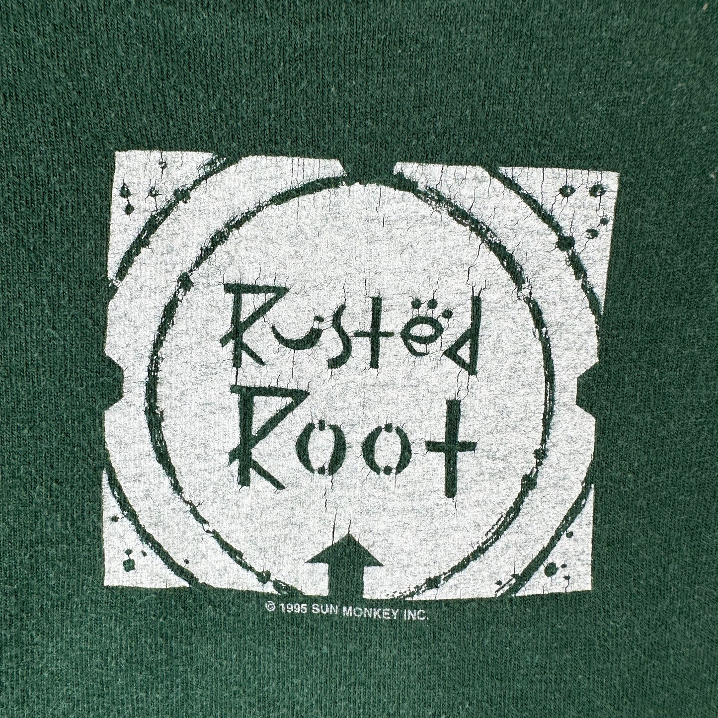 Vintage 1995 Rusted Root Rock Band Double Sided Single Stitch T-Shirt