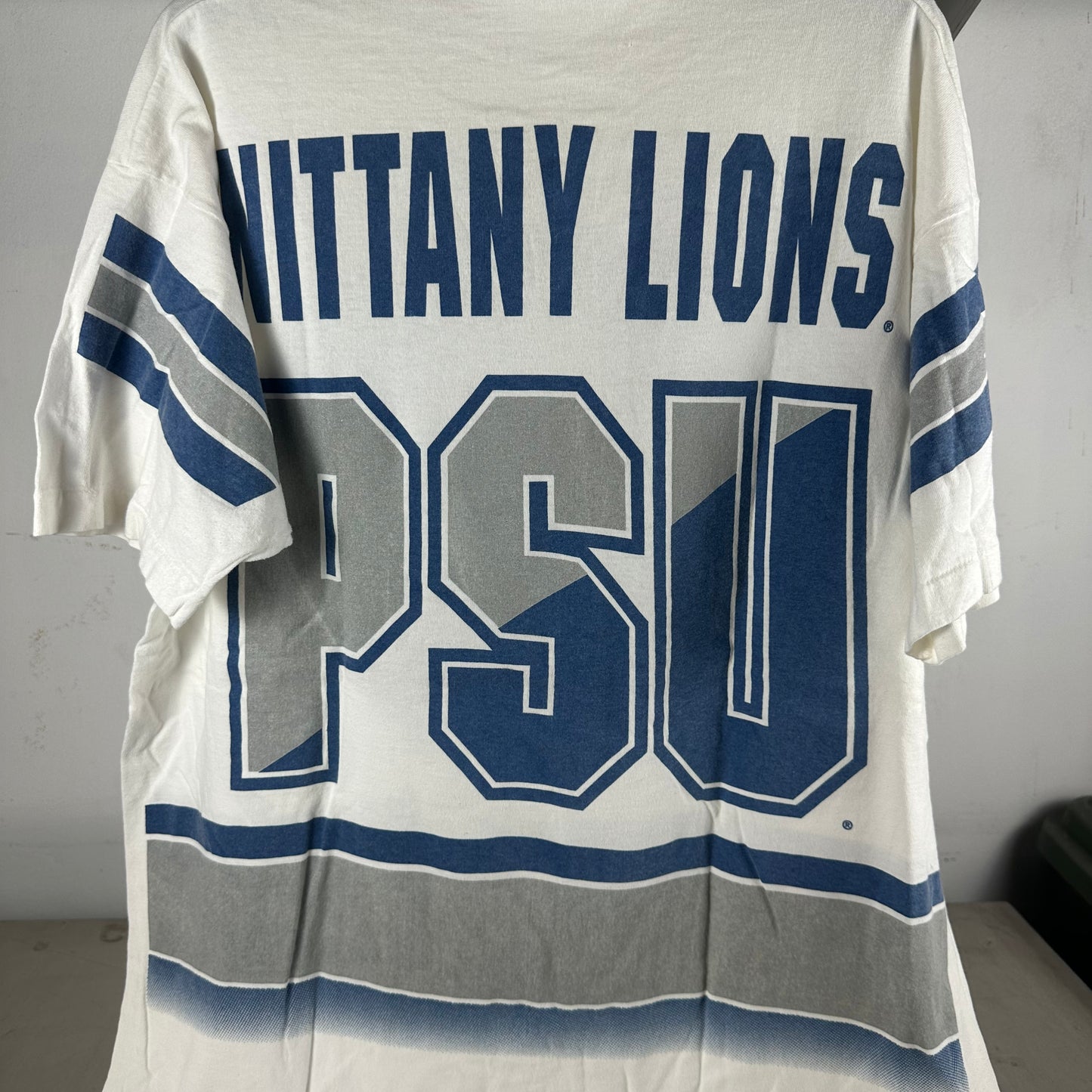 Vintage 90s Penn State Nittany Lions NCAA Salem Sportswear AOP Single Stitch T-shirt
