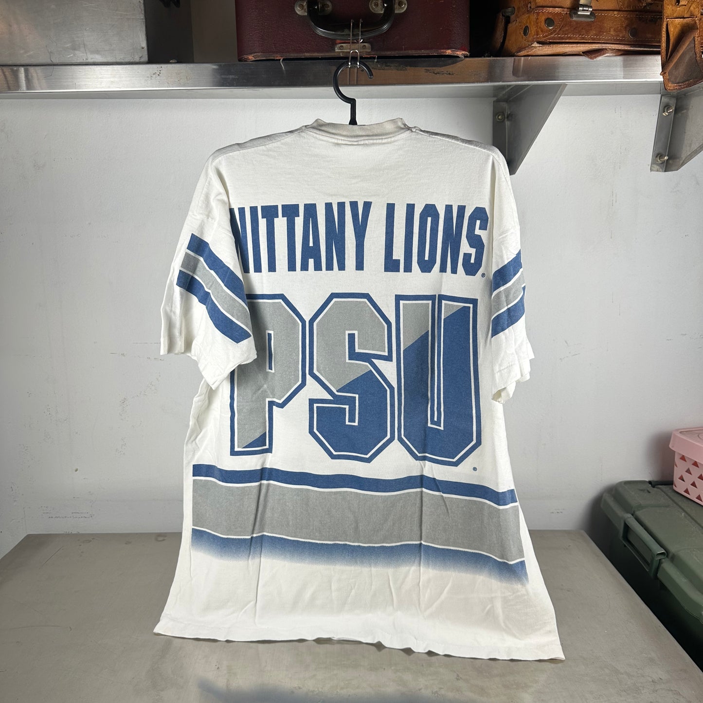 Vintage 90s Penn State Nittany Lions NCAA Salem Sportswear AOP Single Stitch T-shirt