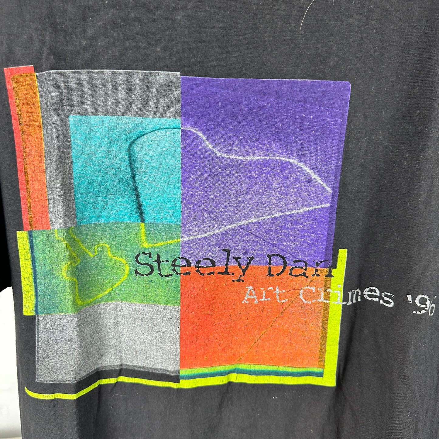 Vintage 1996 Steely Dan Art Crimes Europe Tour Concert T-Shirt
