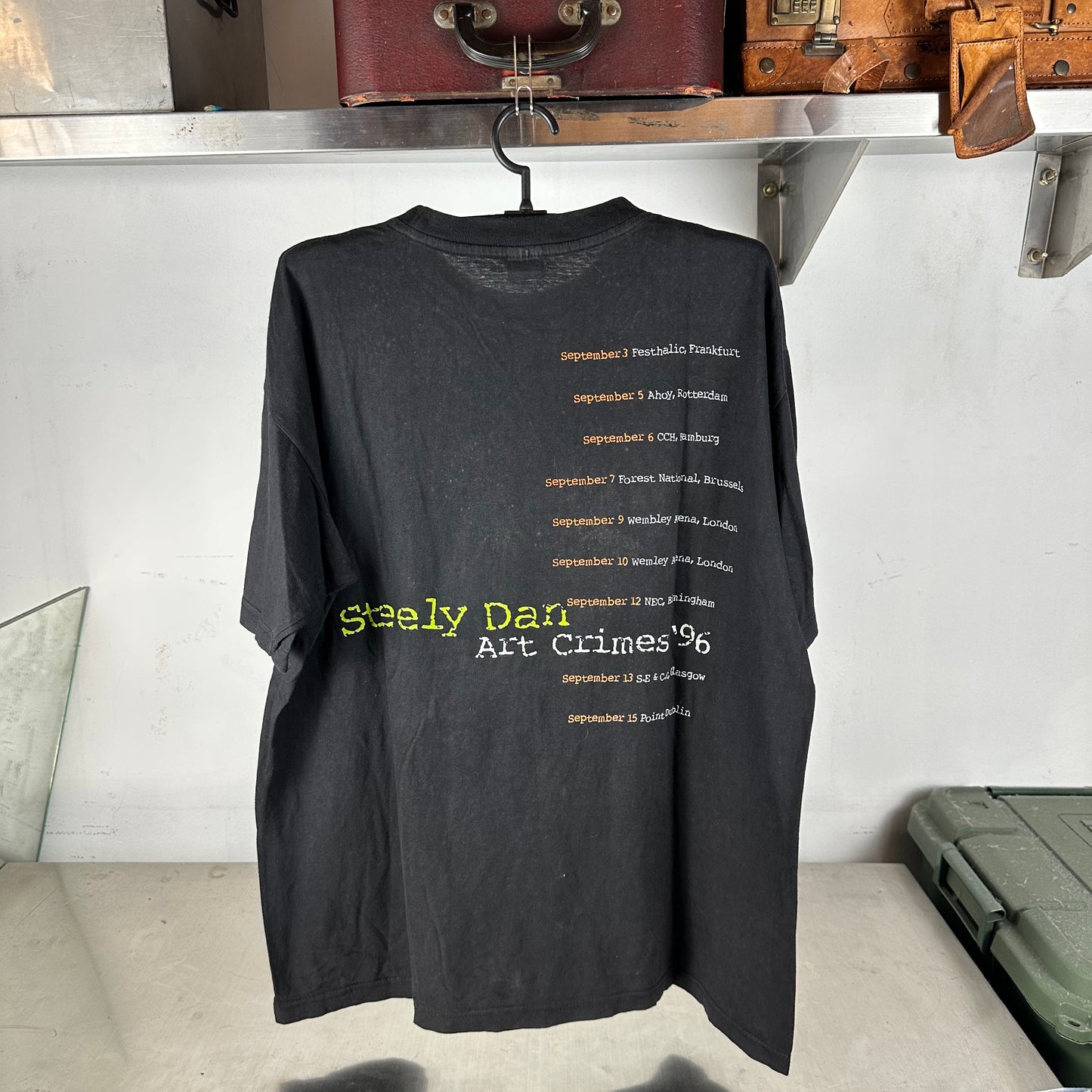 Vintage 1996 Steely Dan Art Crimes Europe Tour Concert T-Shirt