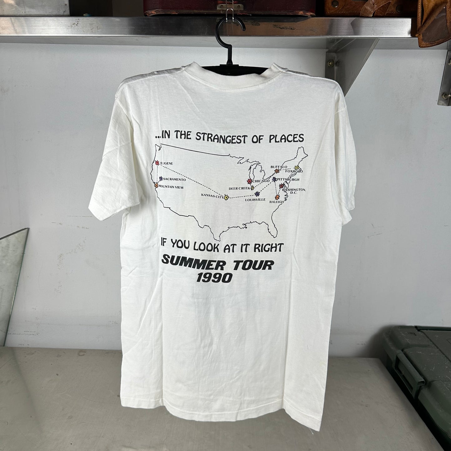 Vintage 1990 Grateful Dead Summer Tour You Get Shown the Light T-Shirt