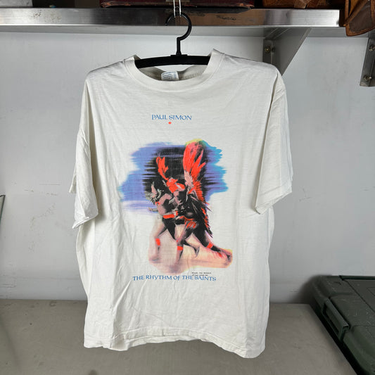 Vintage 1991 Paul Simon Rhythm of the Saints Tour Concert Single Stitch T-Shirt