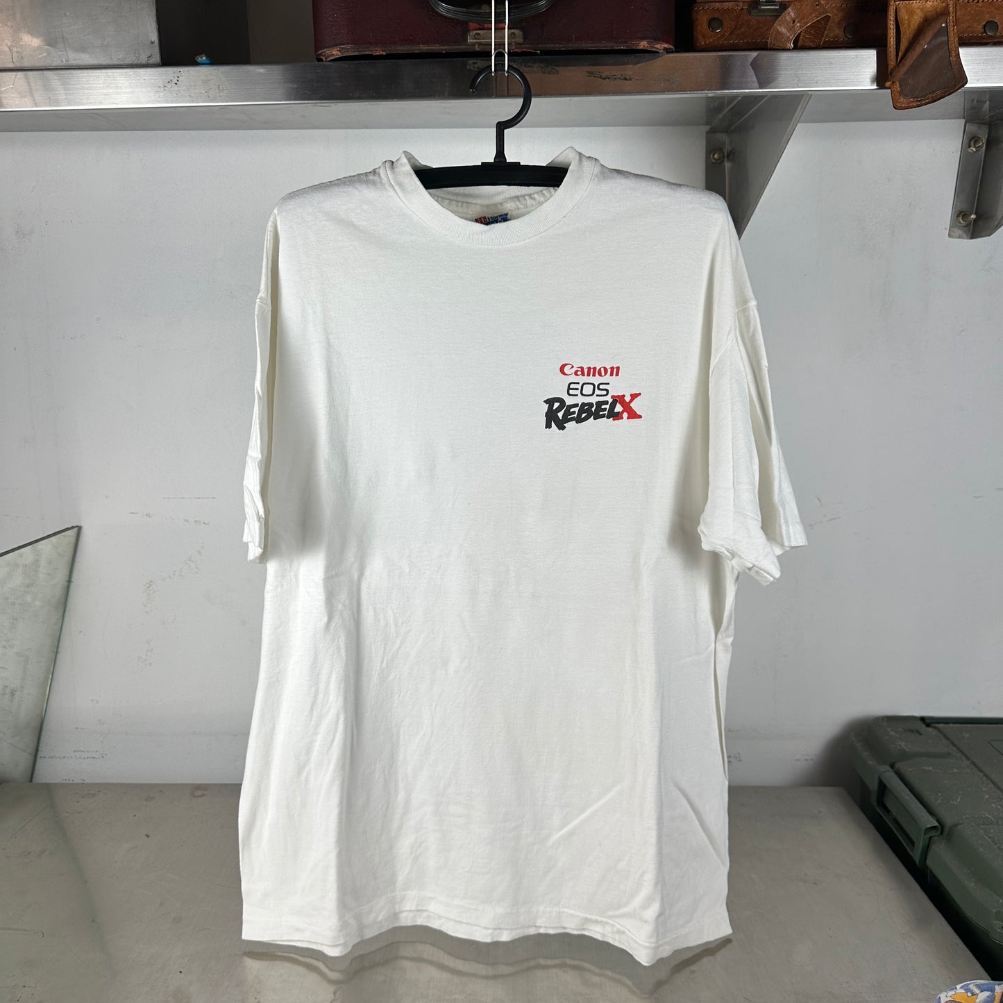 Vintage 90s Canon EOS Rebel X Camera Promo Single Stitch T-Shirt