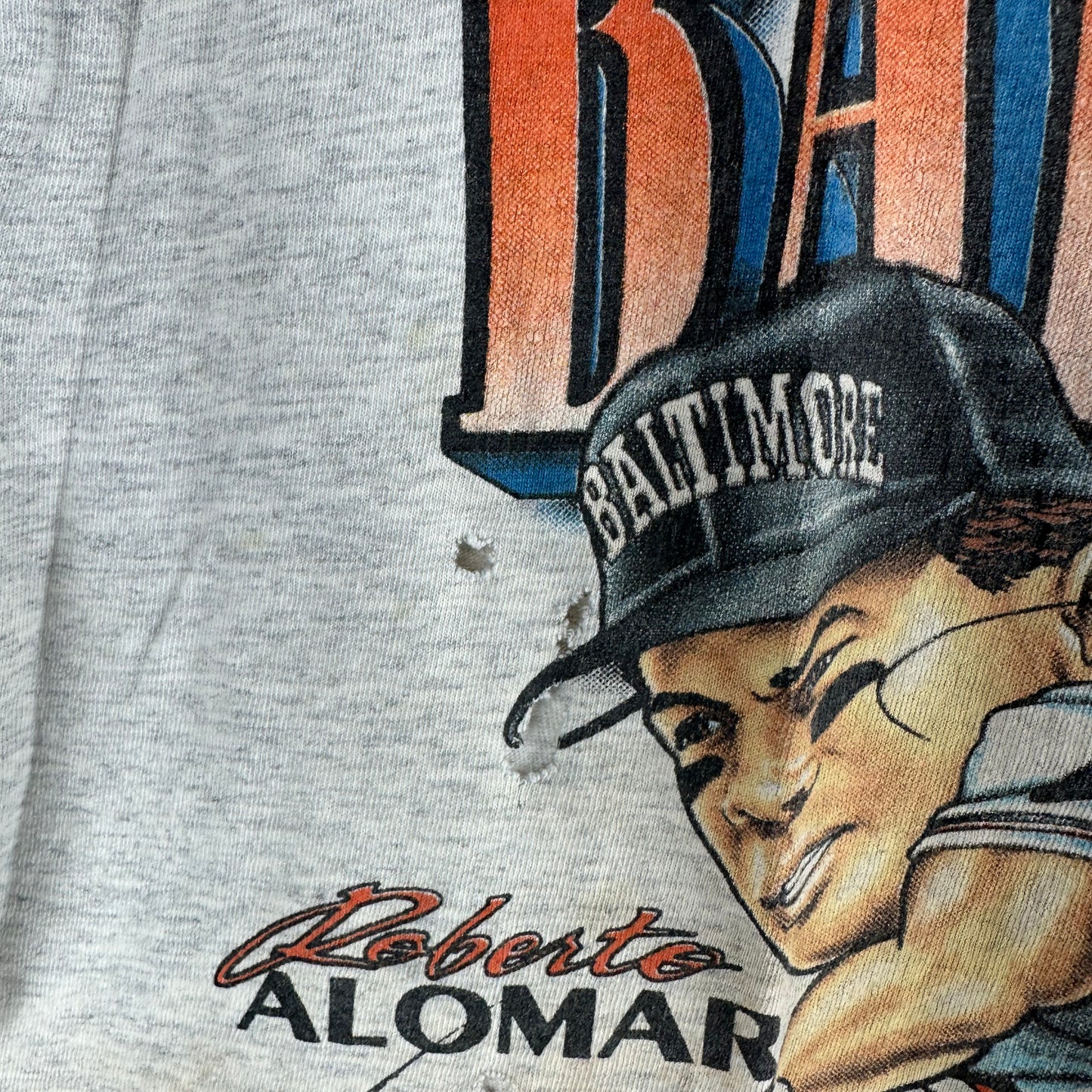 Vintage 1996 Baltimore Orioles Back At You MLB Caricature Single Stitch T-shirt