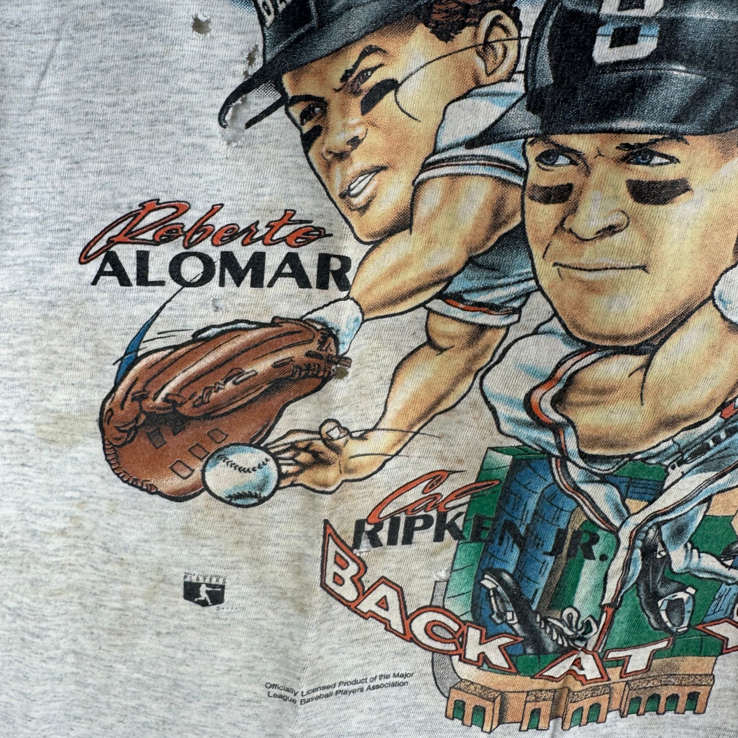 Vintage 1996 Baltimore Orioles Back At You MLB Caricature Single Stitch T-shirt