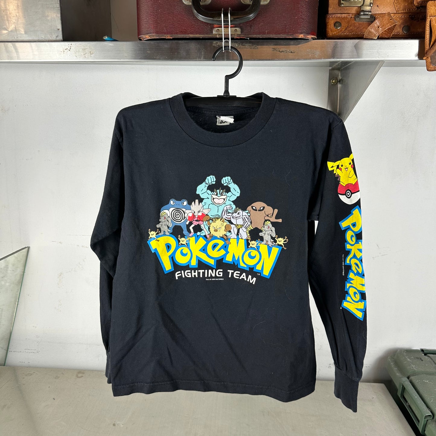 Vintage 1999 Nintendo Pokemon Fighting Team Promo T-Shirt