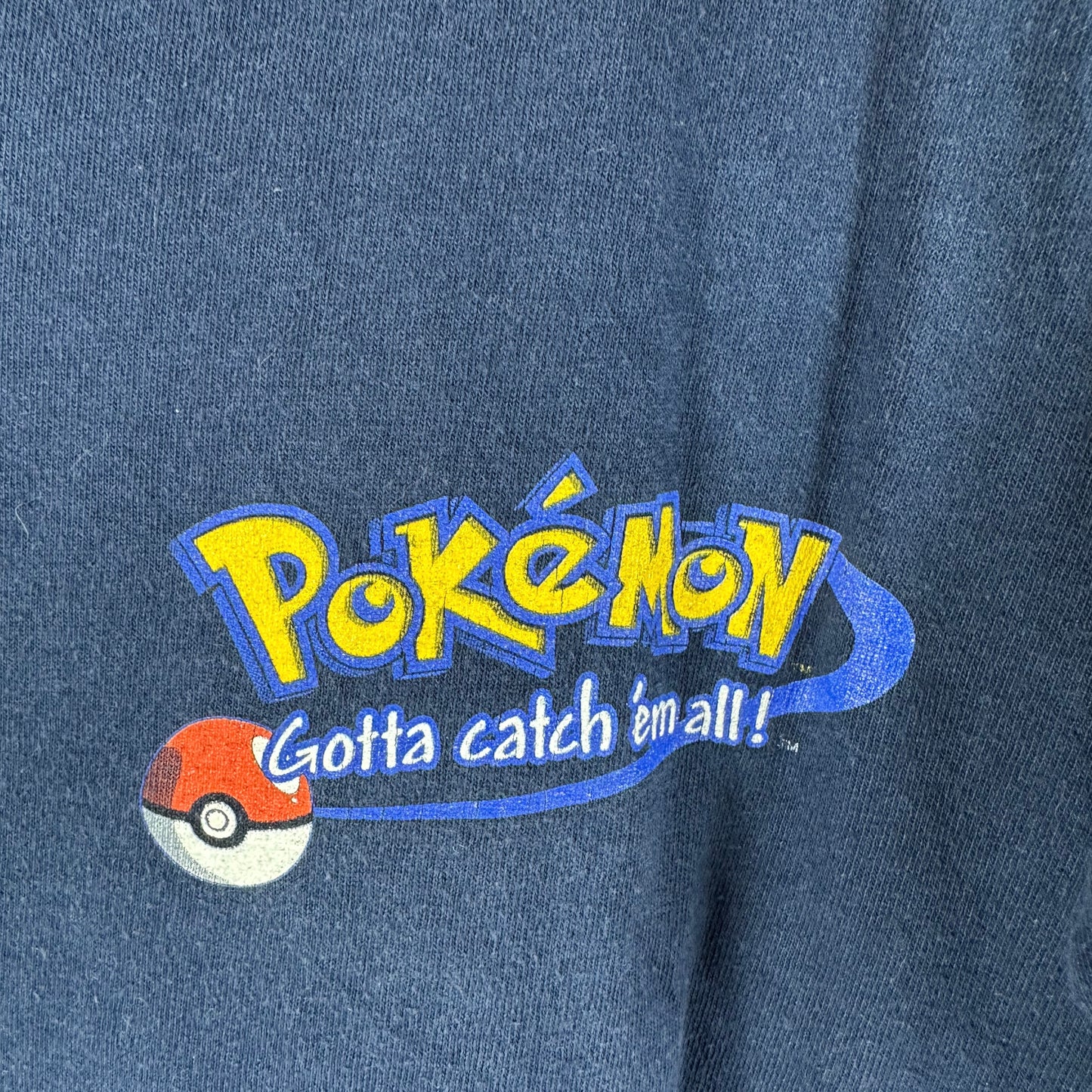 Vintage 1999 Nintendo Pokemon Gotta Catch Em All Promo T-Shirt