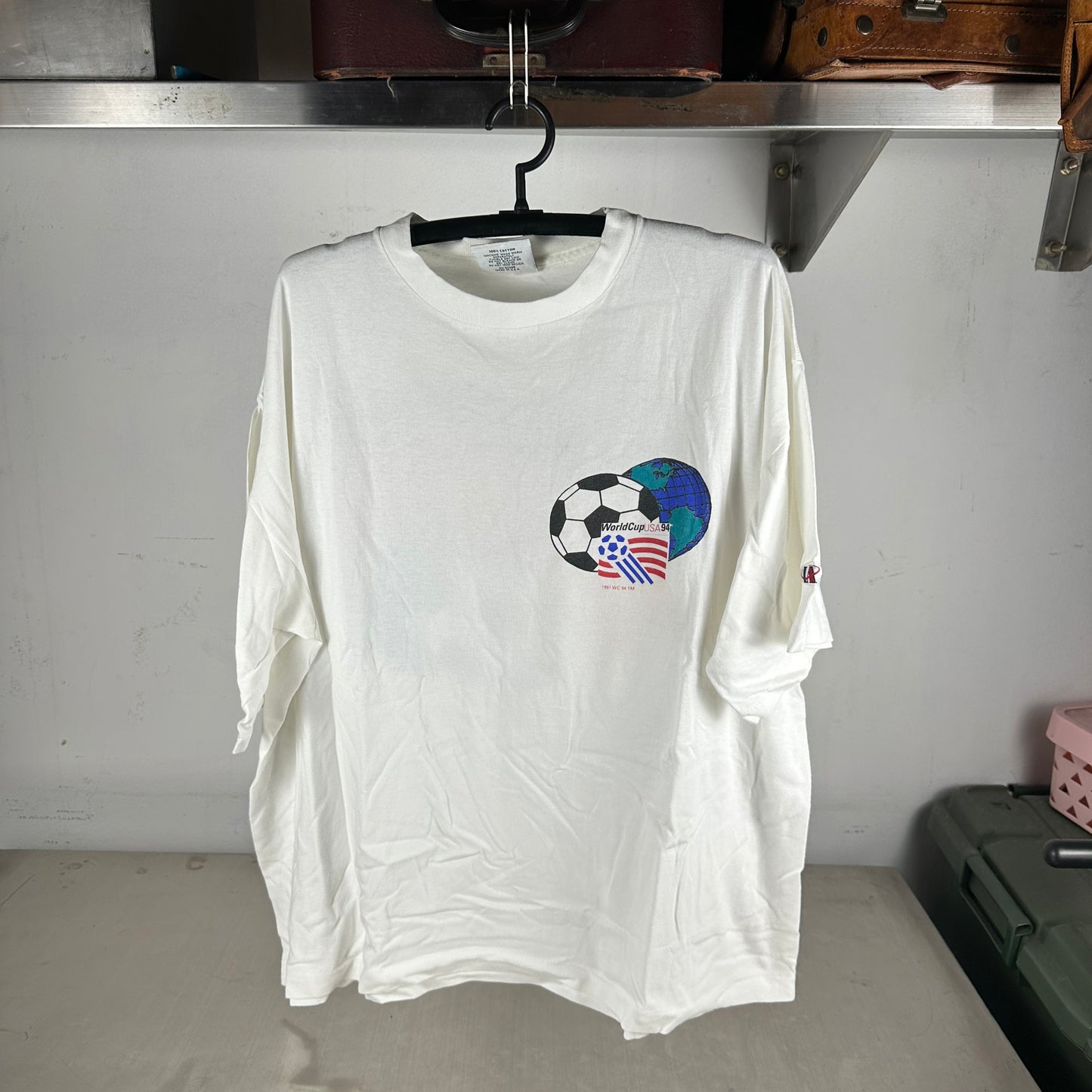 Vintage Germany 1994 USA FIFA Soccer World Cup Graphic Single Stitch T-shirt