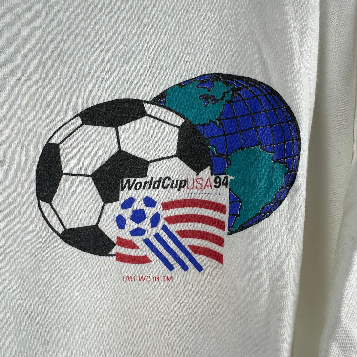 Vintage Germany 1994 USA FIFA Soccer World Cup Graphic Single Stitch T-shirt