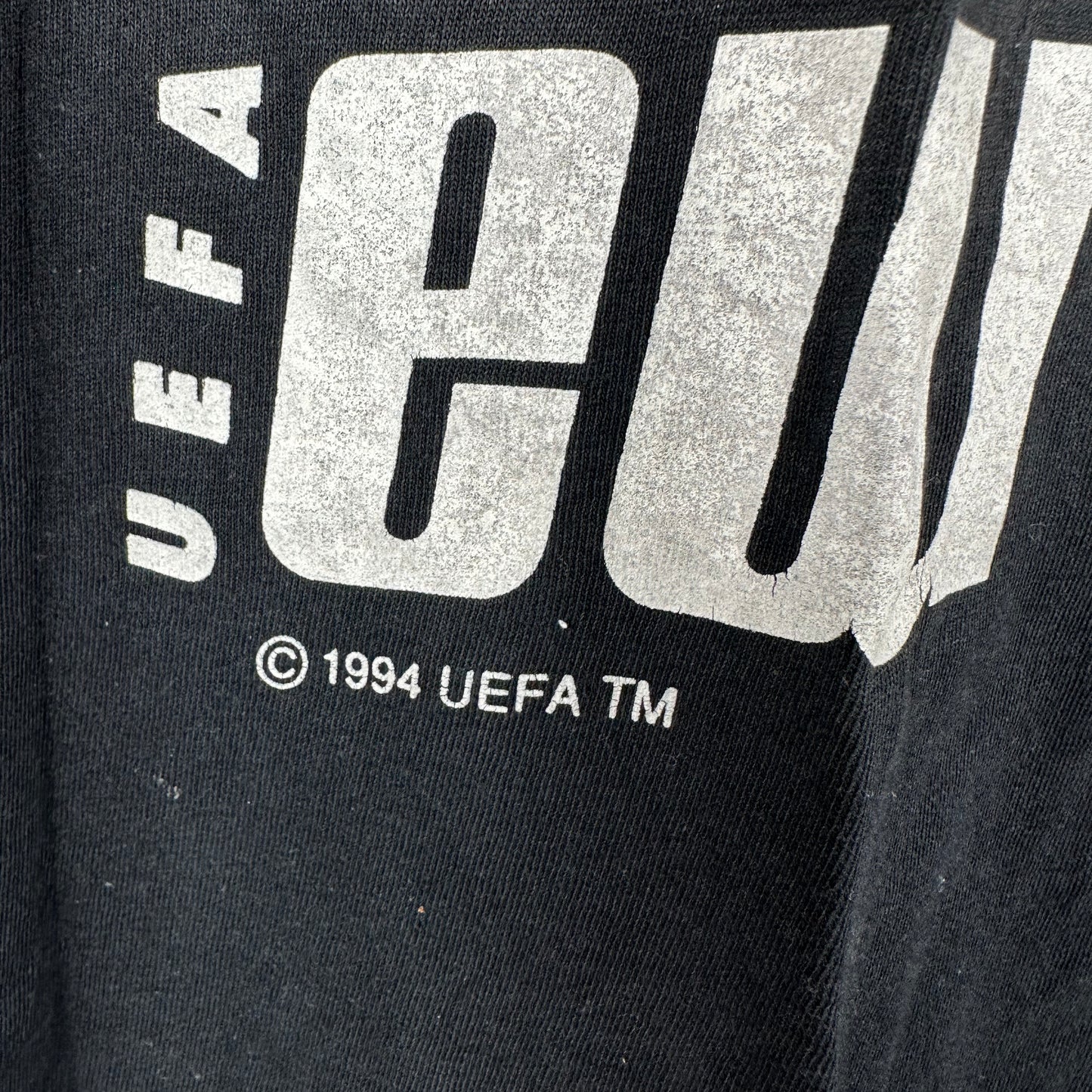 Vintage England 1996 UEFA Euro Championship Soccer Graphic Single Stitch T-Shirt