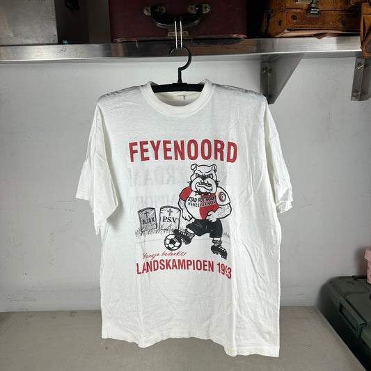 Vintage 90s Feyenoord Rotterdam Landskampioen Soccer Graphic T-shirt
