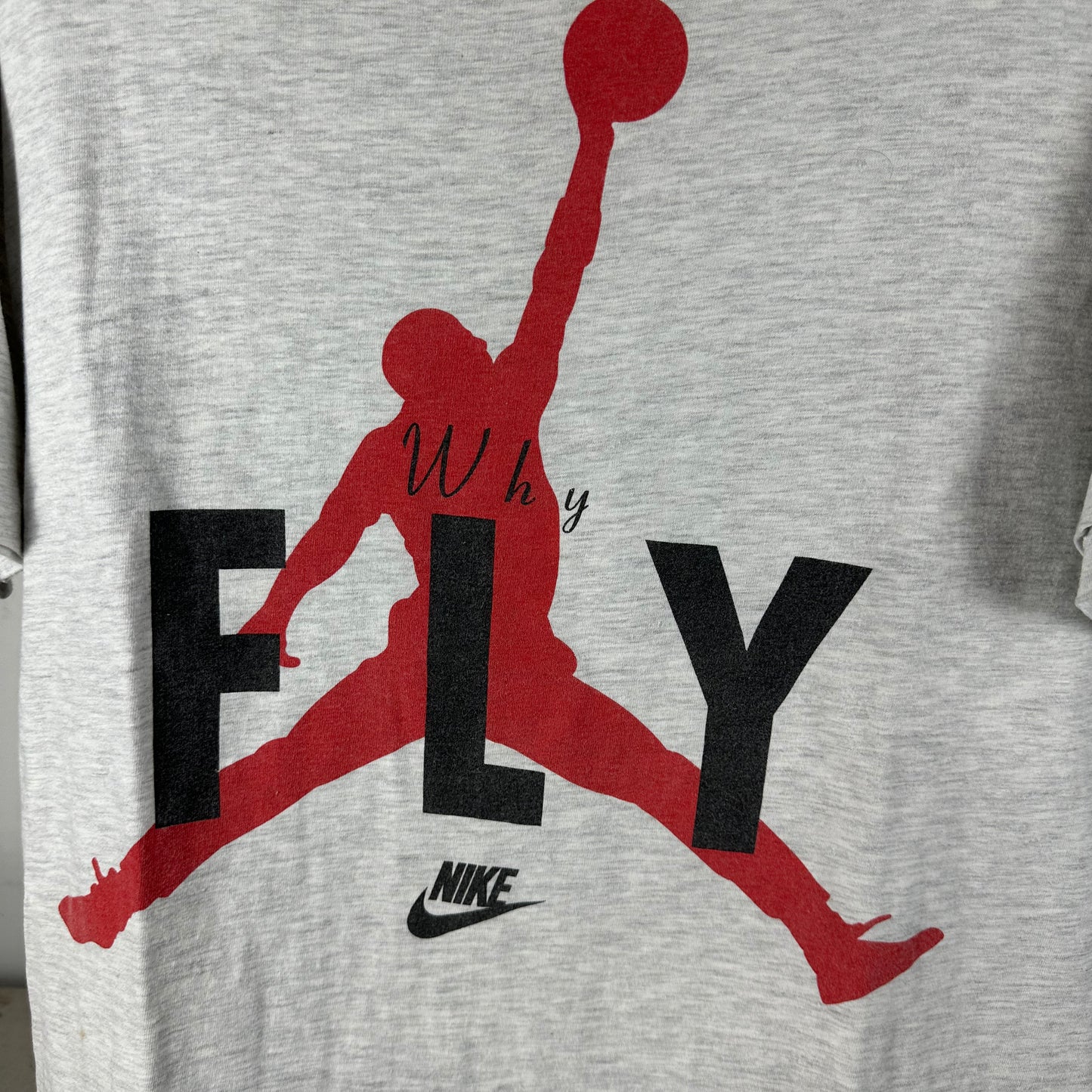 Vintage 90s Nike Why Fly When You Can Drive Michael Jordan Golf Single Stitch T-Shirt