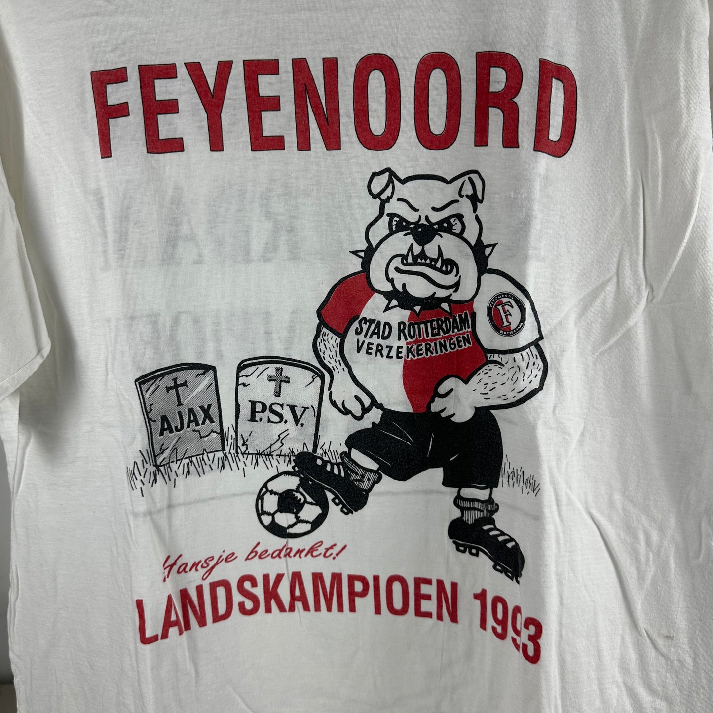 Vintage 90s Feyenoord Rotterdam Landskampioen Soccer Graphic T-shirt