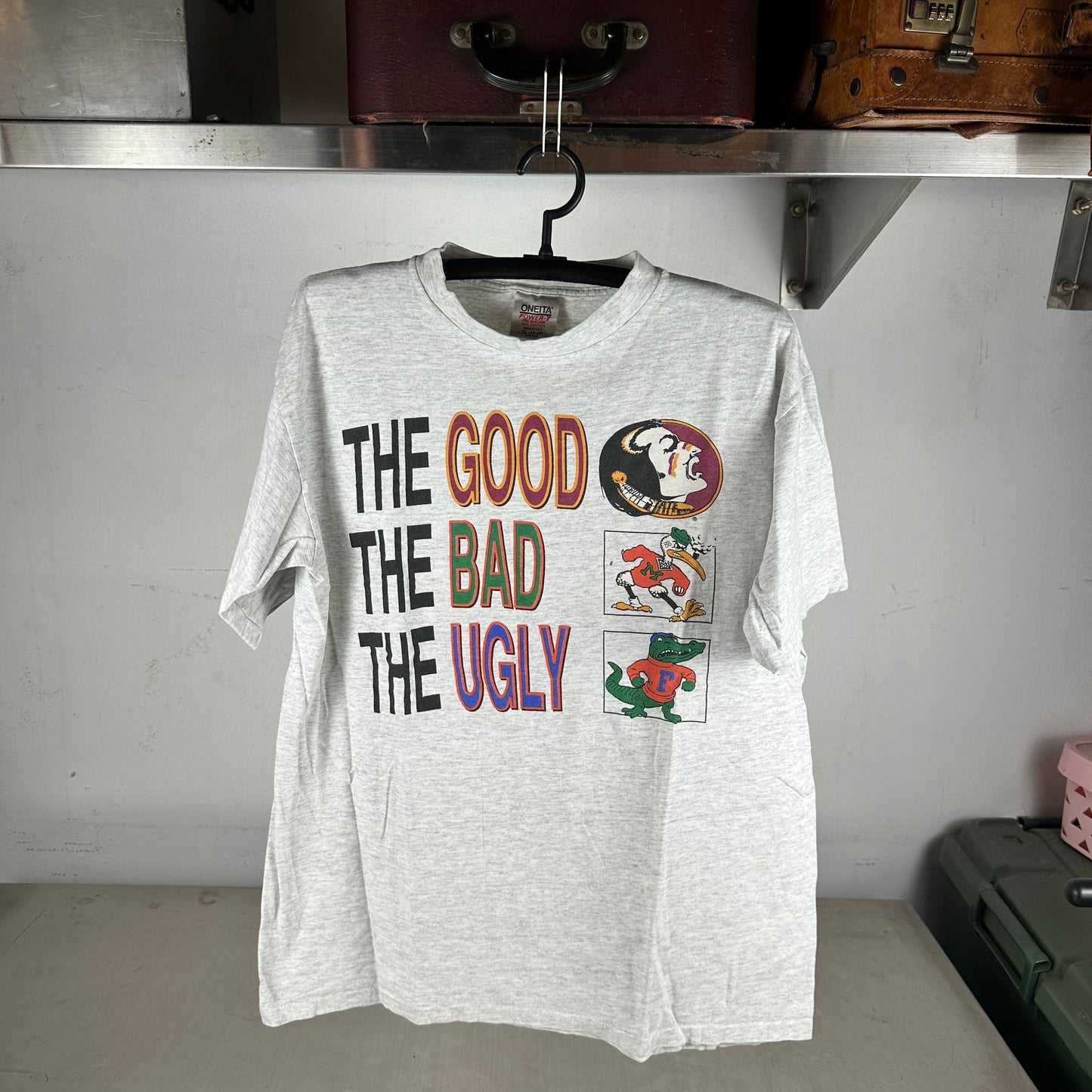 Vintage 90s FSU Seminoles The Good The Bad The Ugly NCAA Graphic T-shirt
