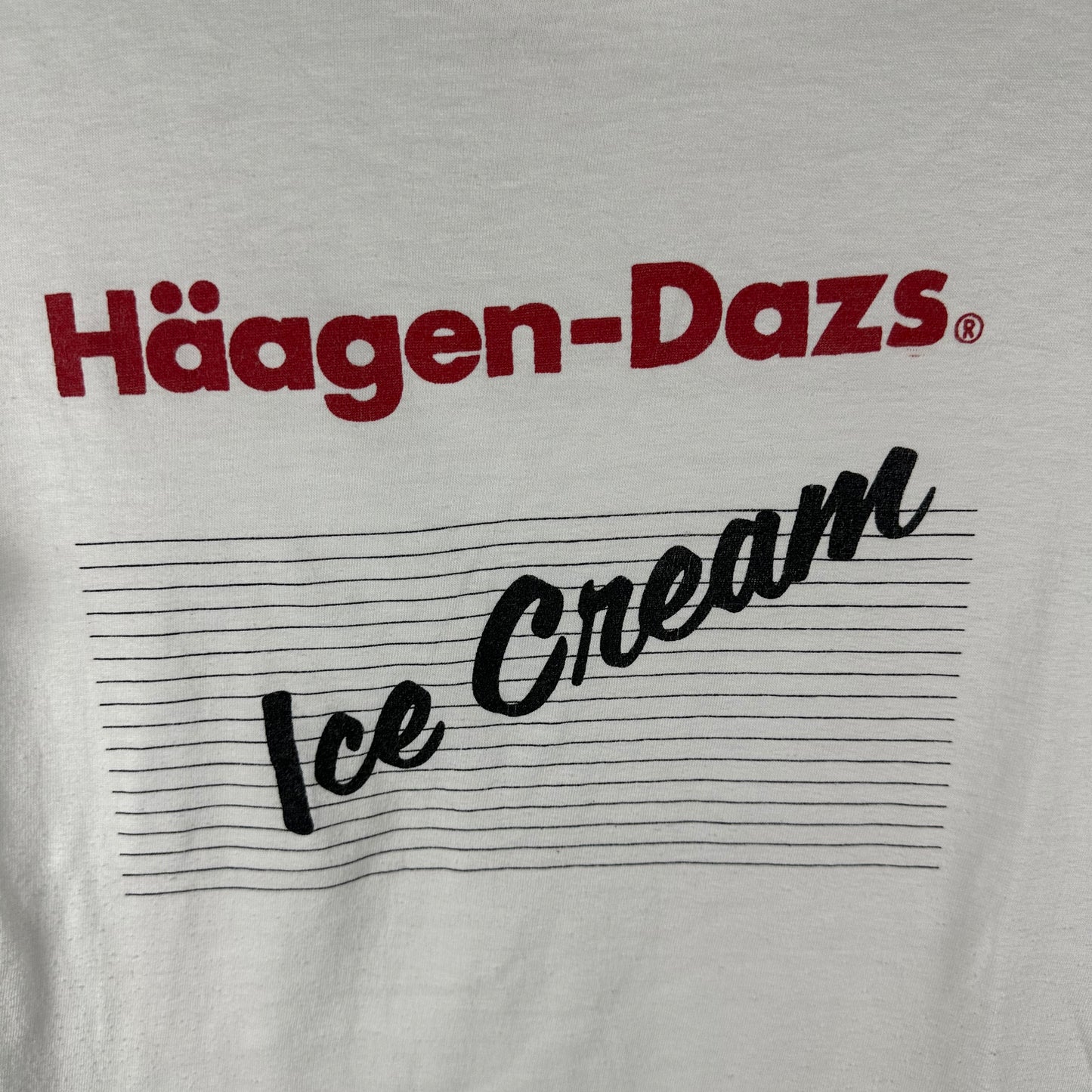 Vintage 80s Haagen Dazs Ice Cream Promo Single Stitch T-Shirt
