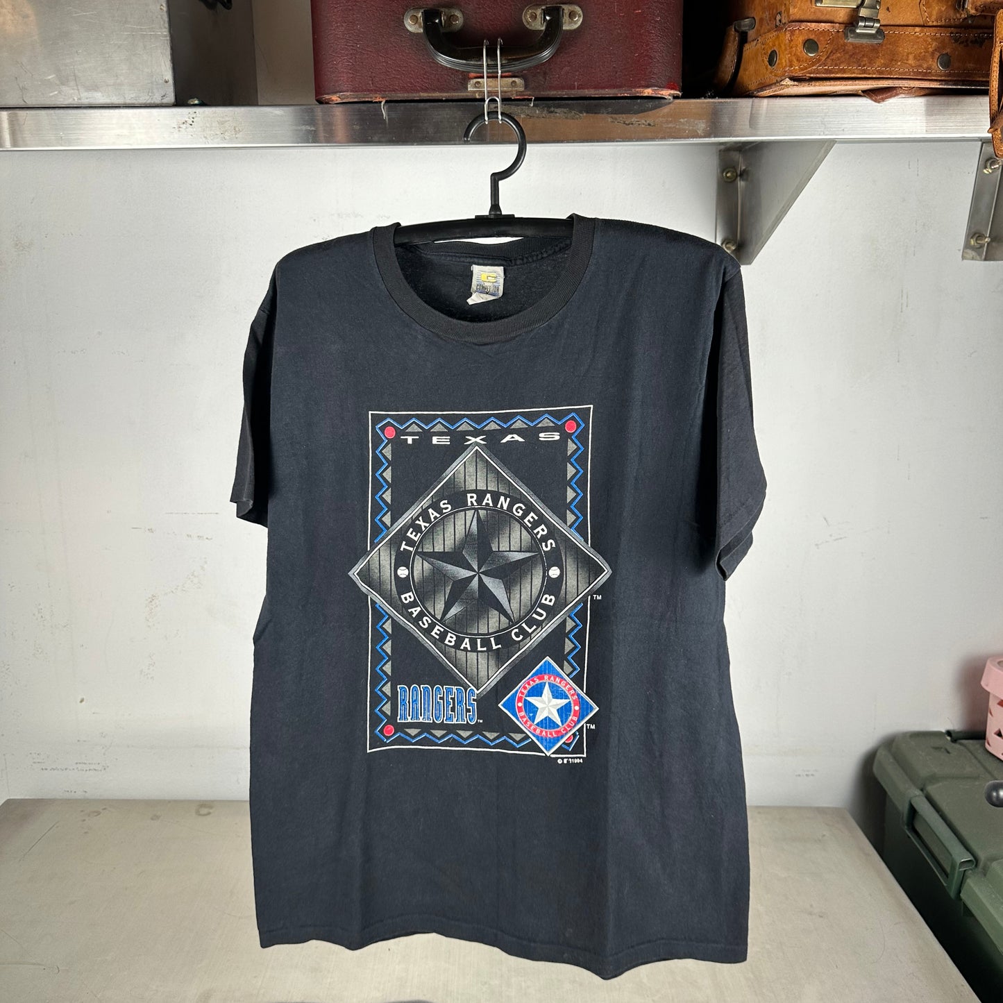Vintage 1994 Texas Rangers Baseball Club MLB Graphic Single Stitch T-shirt