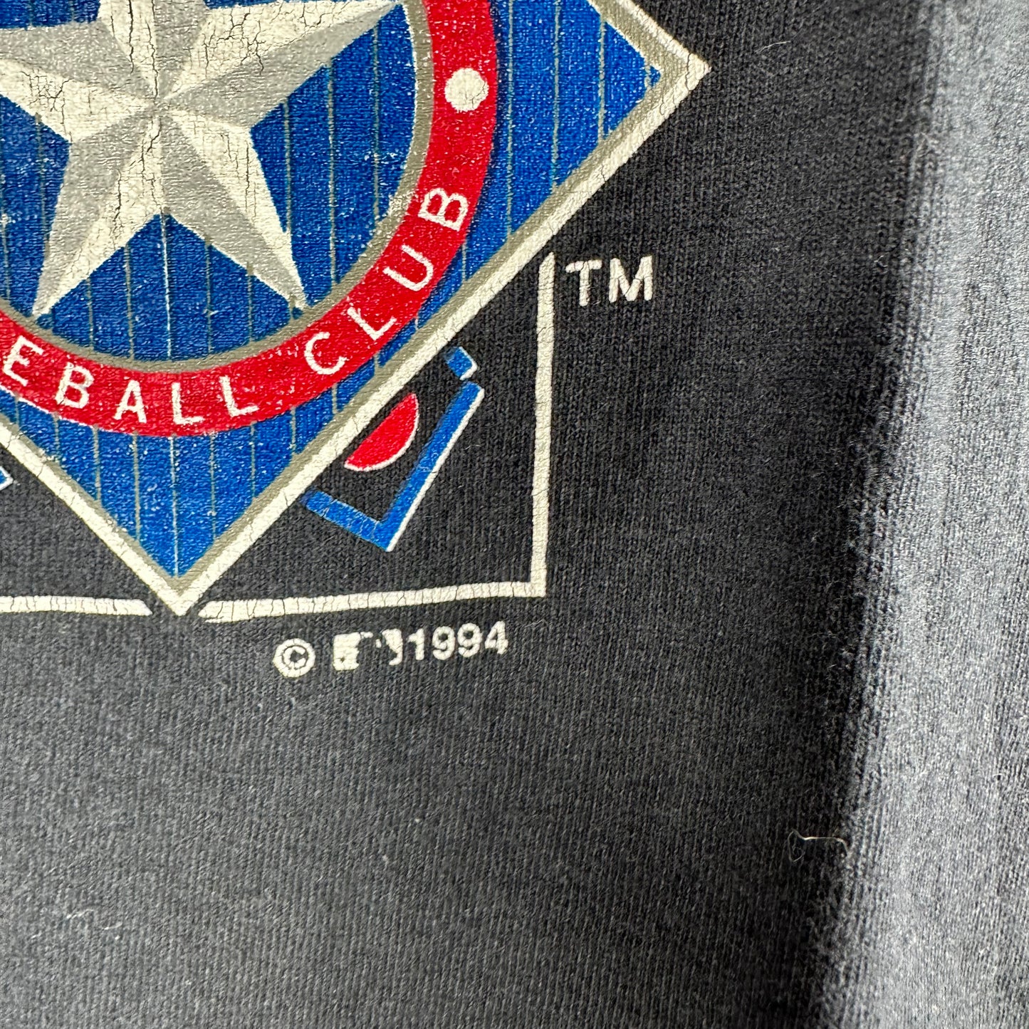 Vintage 1994 Texas Rangers Baseball Club MLB Graphic Single Stitch T-shirt