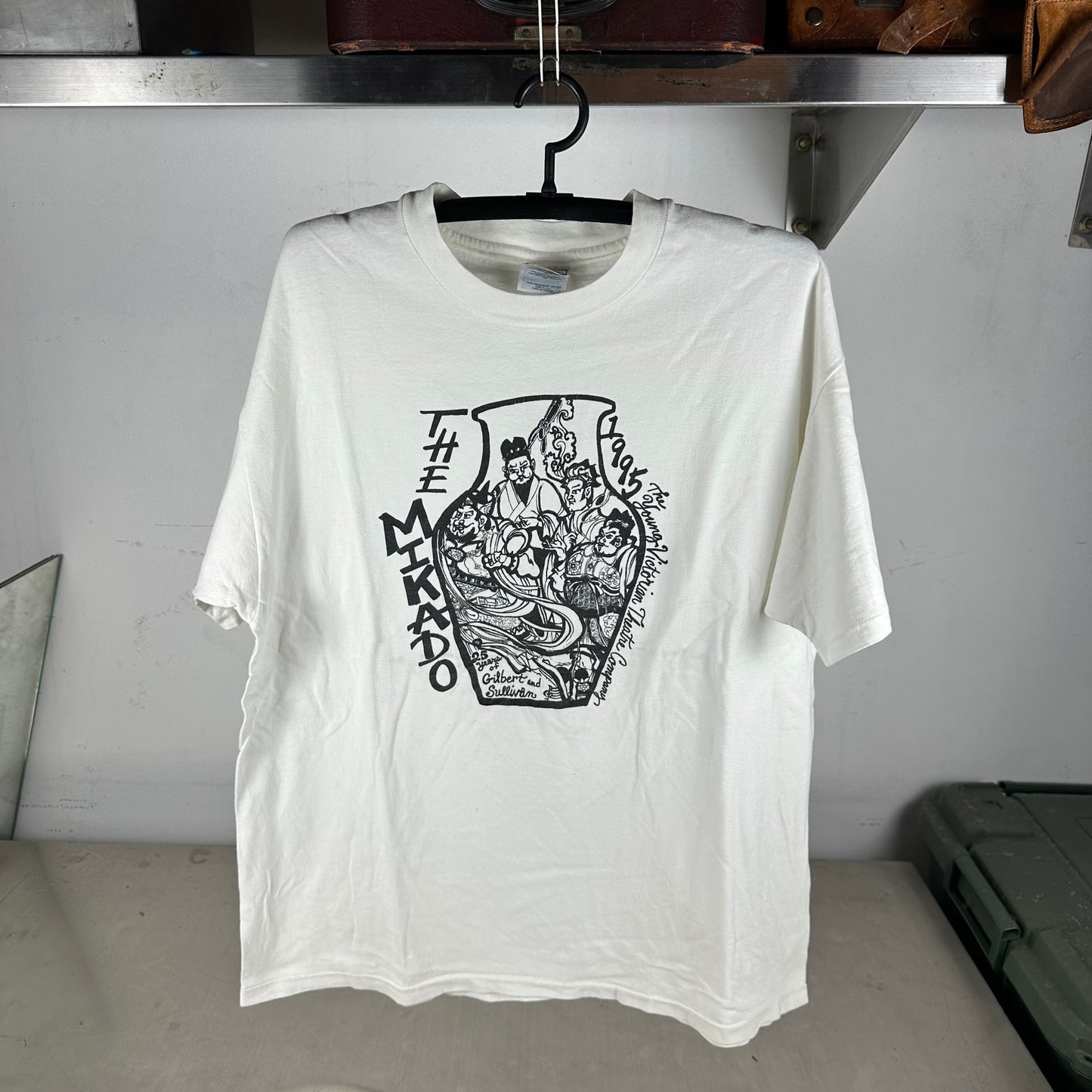 Vintage 1995 The Mikado Theatre Play Graphic Single Stitch T-Shirt
