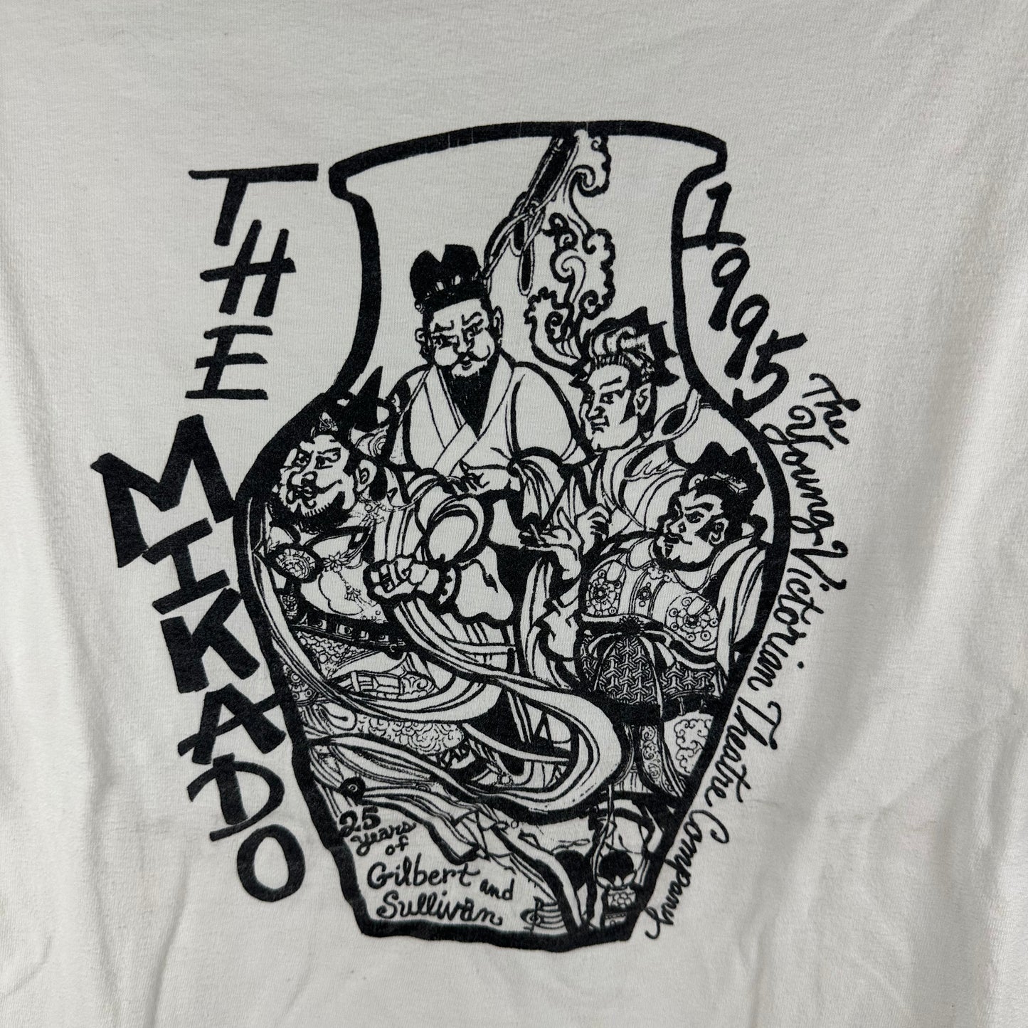 Vintage 1995 The Mikado Theatre Play Graphic Single Stitch T-Shirt