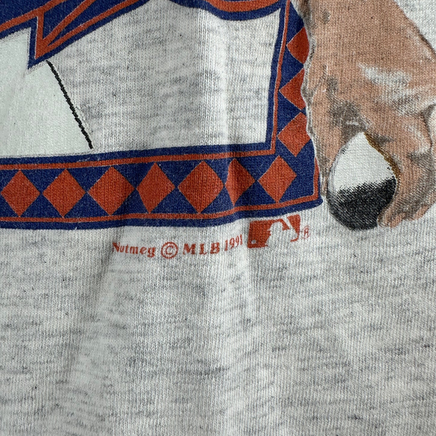 Vintage 1991 Frank Viola New York Mets MLB Nutmeg Single Stitch T-shirt