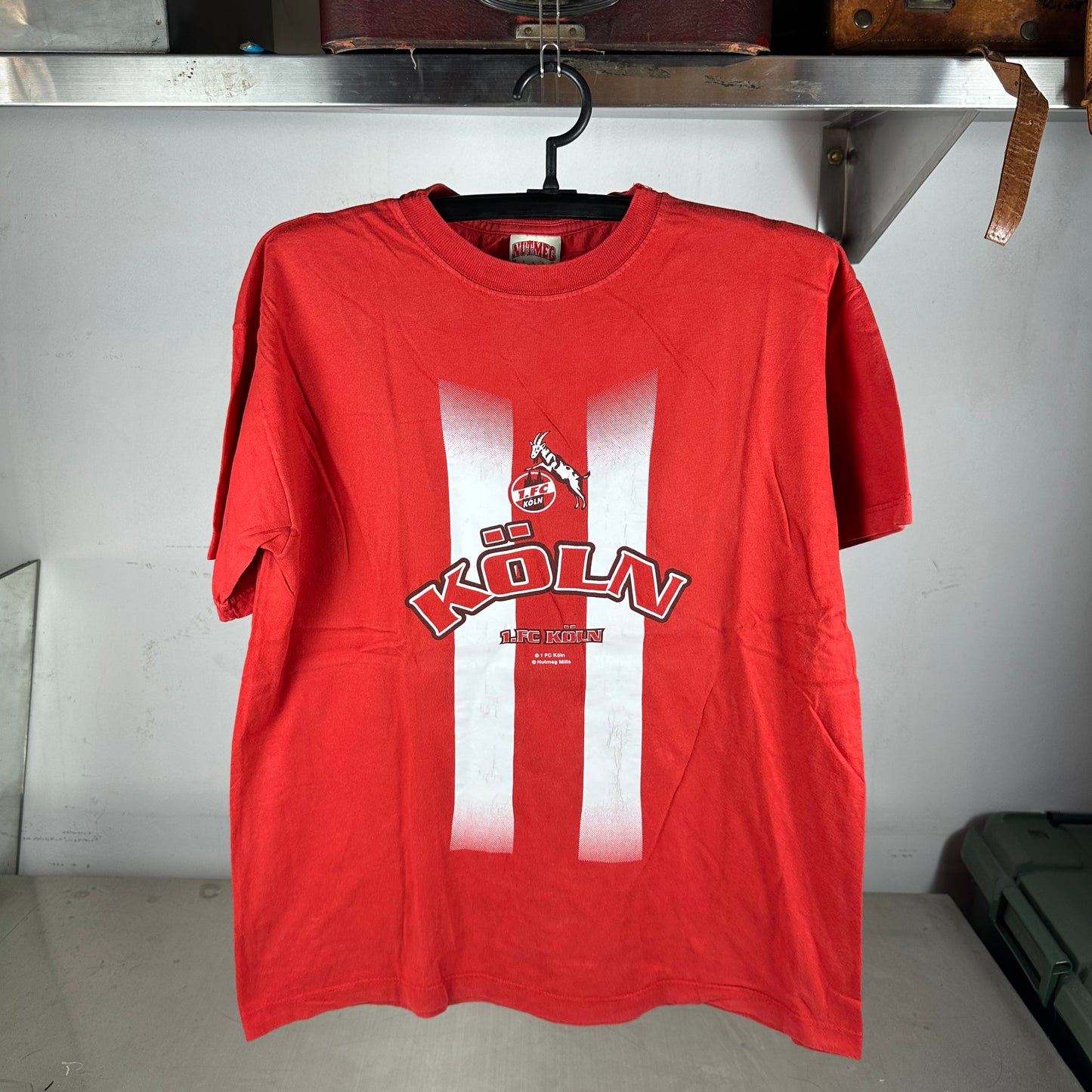 Vintage 90s 1. FC Koln German Soccer Bundesliga Nutmeg T-Shirt