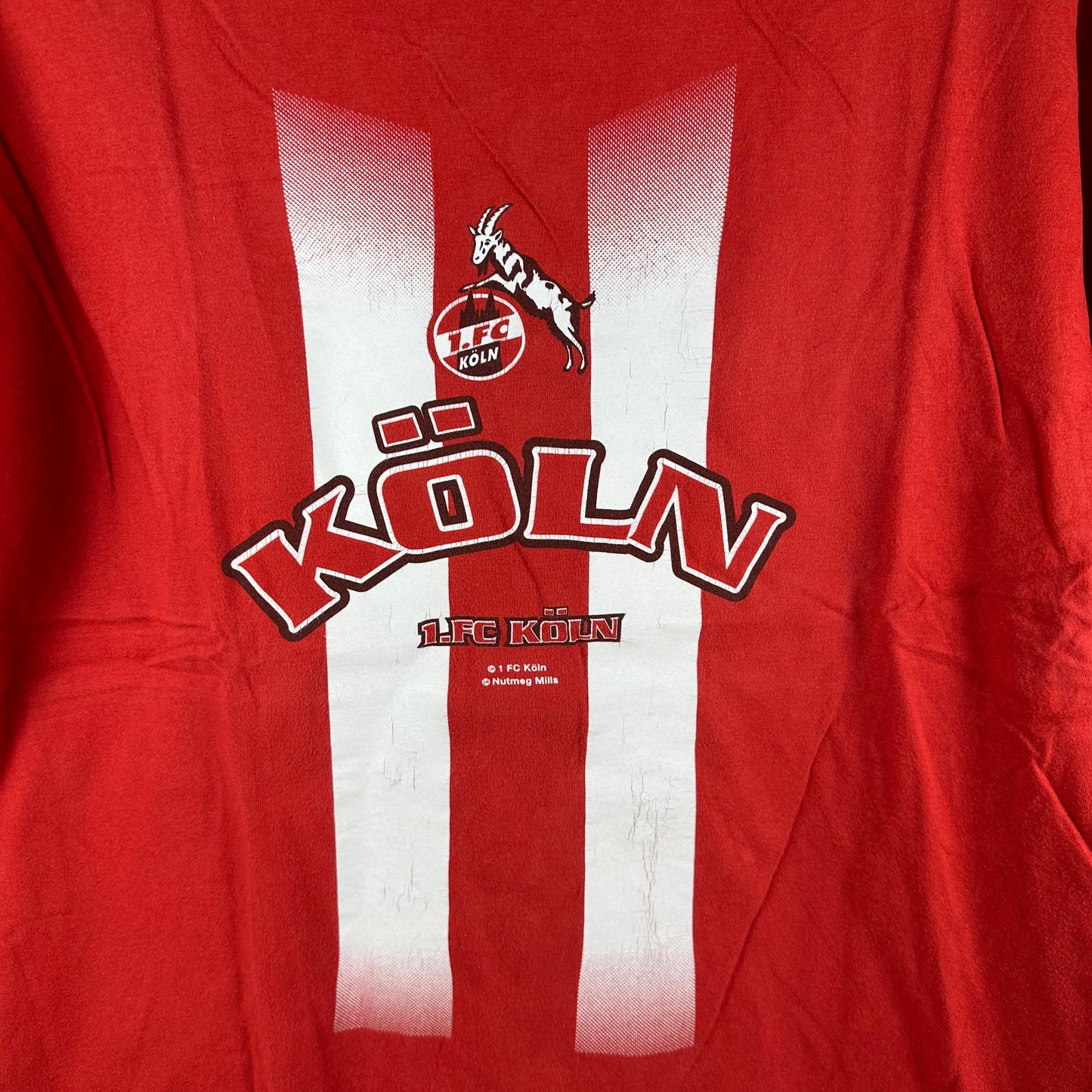 Vintage 90s 1. FC Koln German Soccer Bundesliga Nutmeg T-Shirt