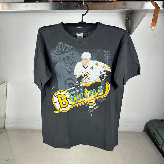 Vintage 1990 Cam Neely Boston Bruins NHL Salem Sportswear T-Shirt