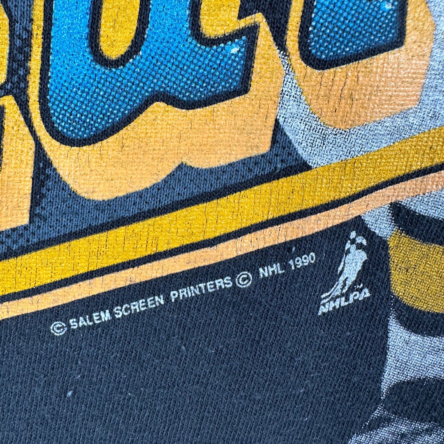 Vintage 1990 Cam Neely Boston Bruins NHL Salem Sportswear T-Shirt