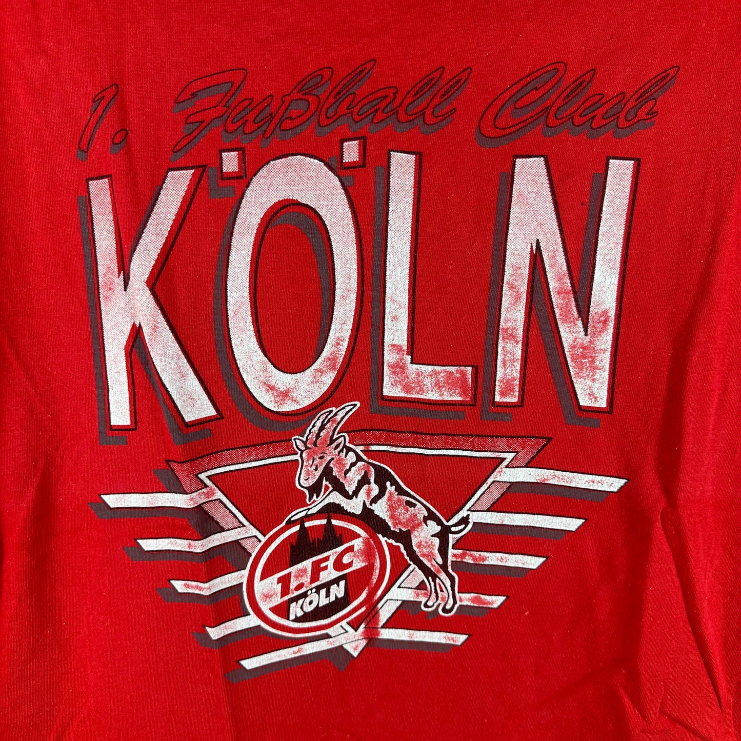 Vintage 90s 1. FC Koln German Futbol Club Soccer Bundesliga Graphic T-Shirt