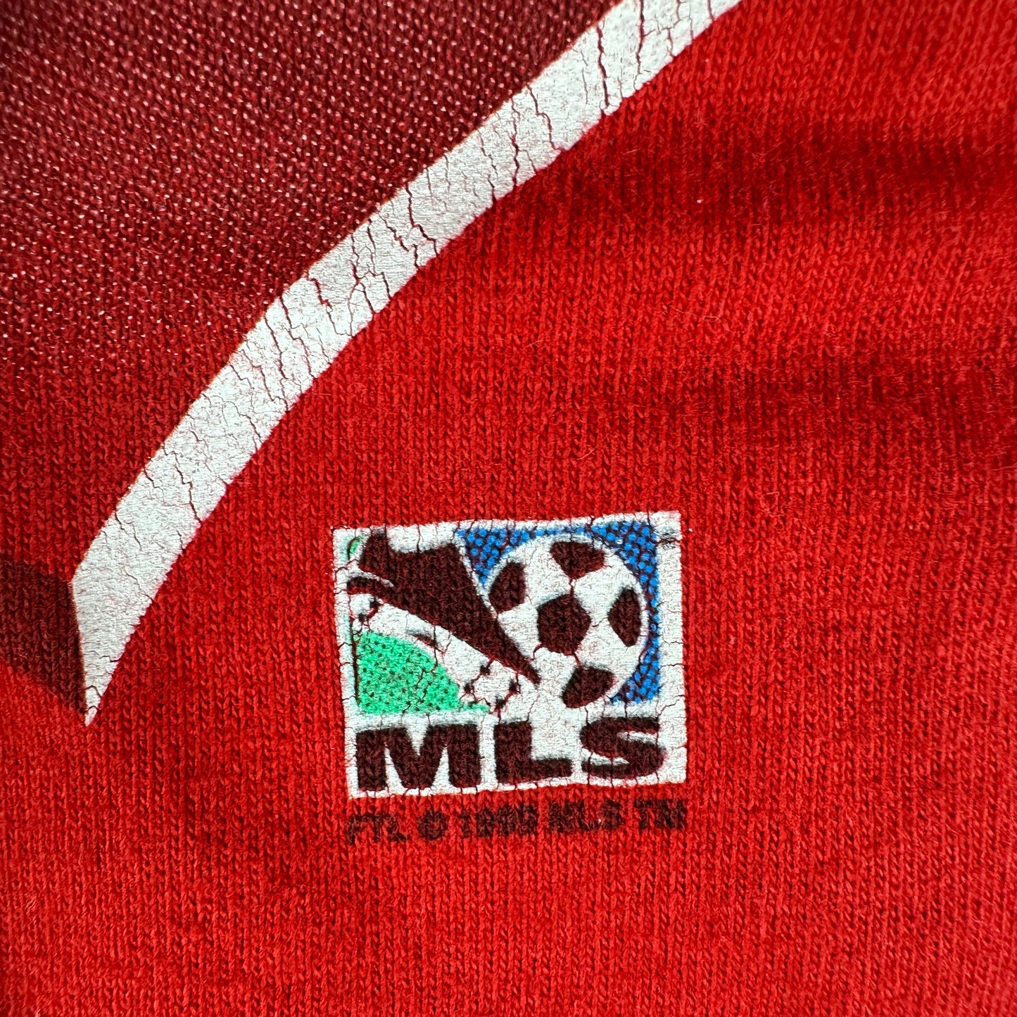 Vintage 1999 Chicago Fire FC MLS Soccer Club Single Stitch T-Shirt