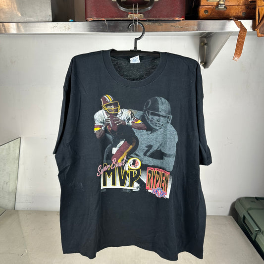 Vintage 1990 Mark Rypien Washington Redskins NFL Salem Sportswear T-Shirt