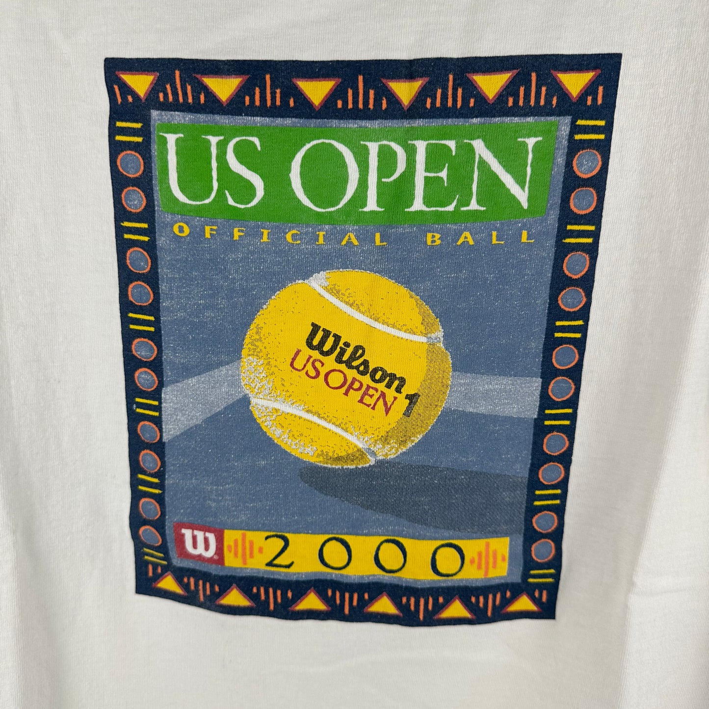 Vintage 2000 US Open Tennis Tournament Wilson Ball Promo T-Shirt
